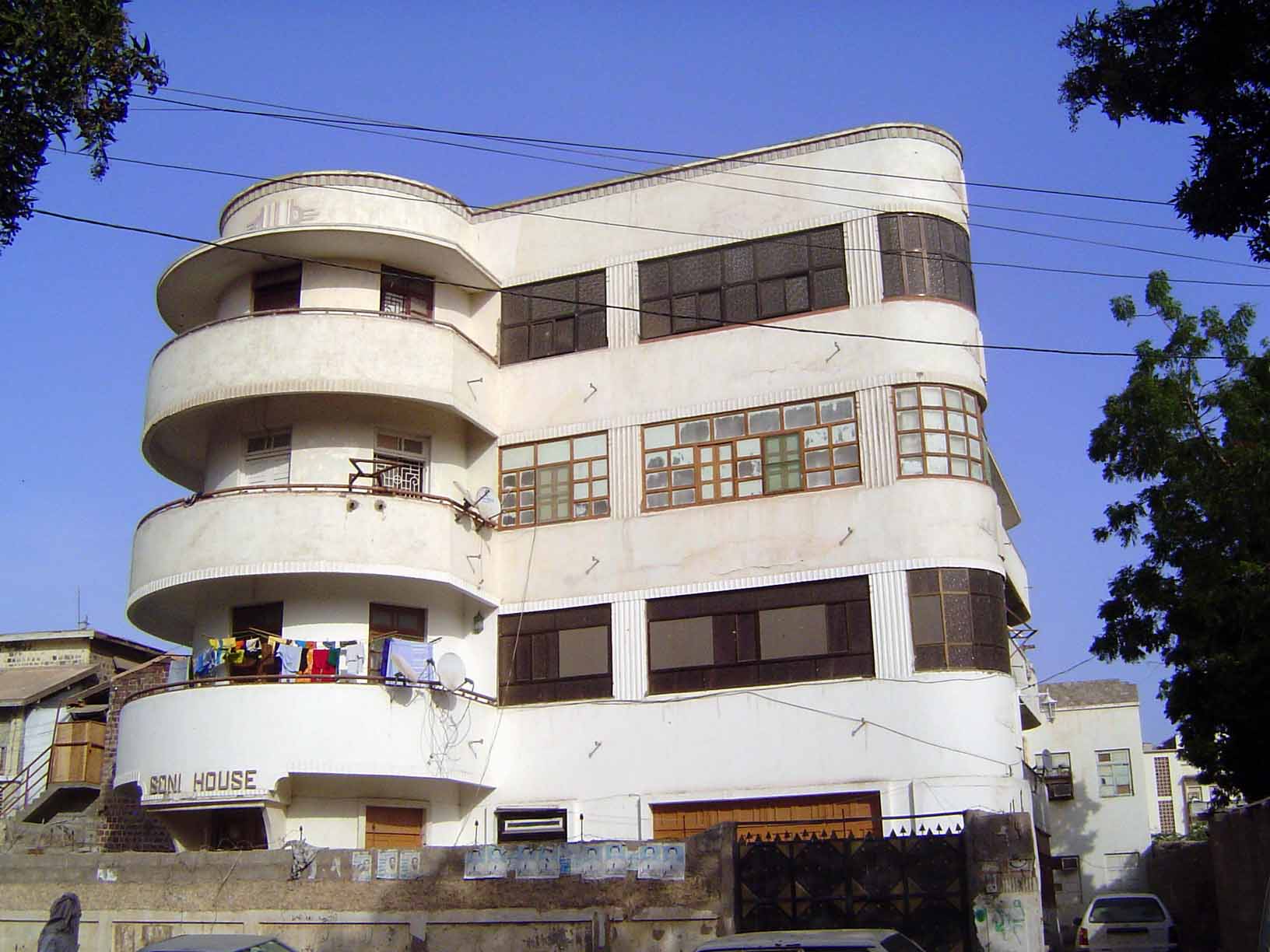 Deco, late in the colonial day.