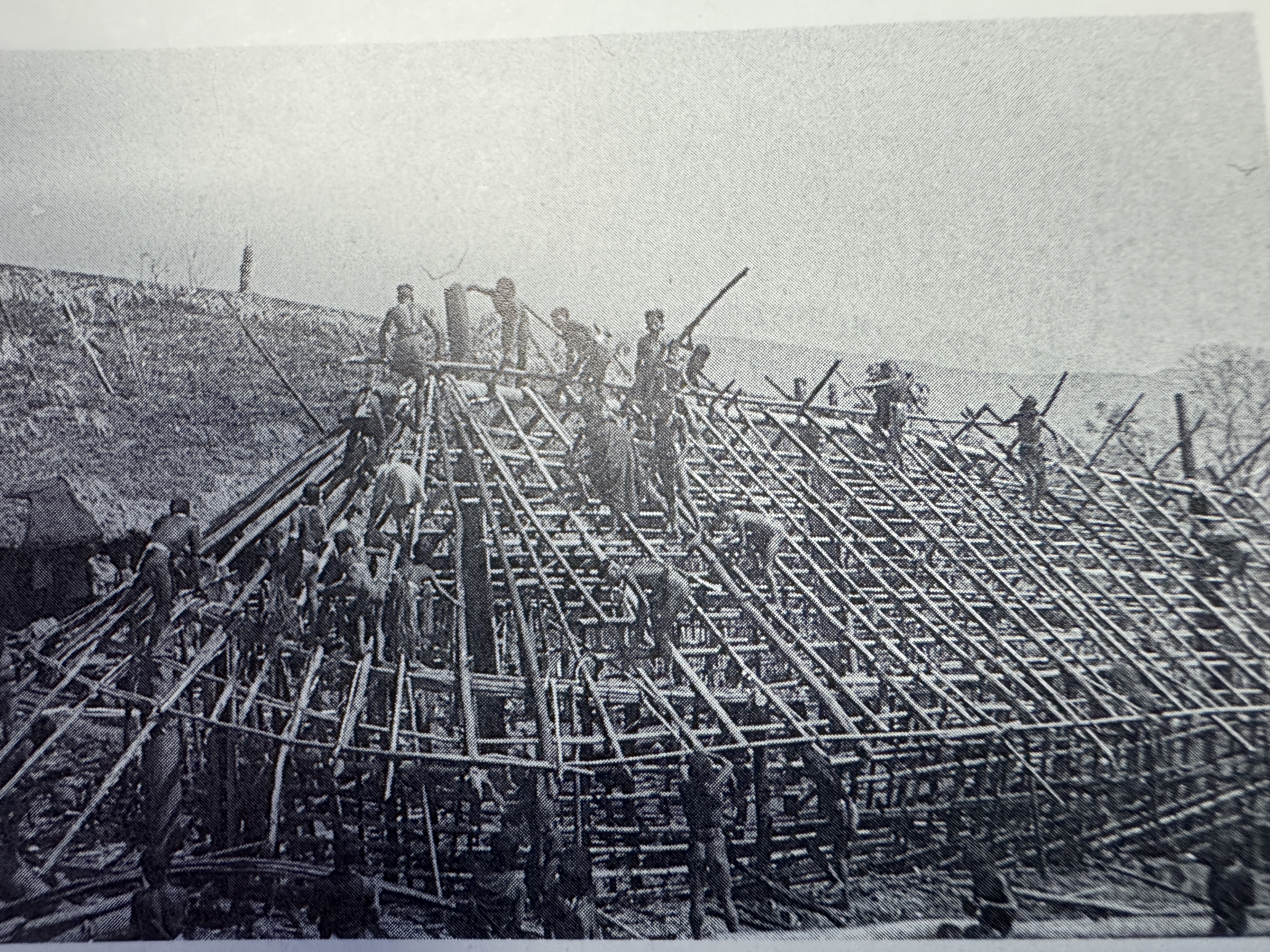 What is the appeal of this Naga house under construction?  It's another von Fürer-Haimendorf photo Julian Jacobs, The Nagas, p. 29.