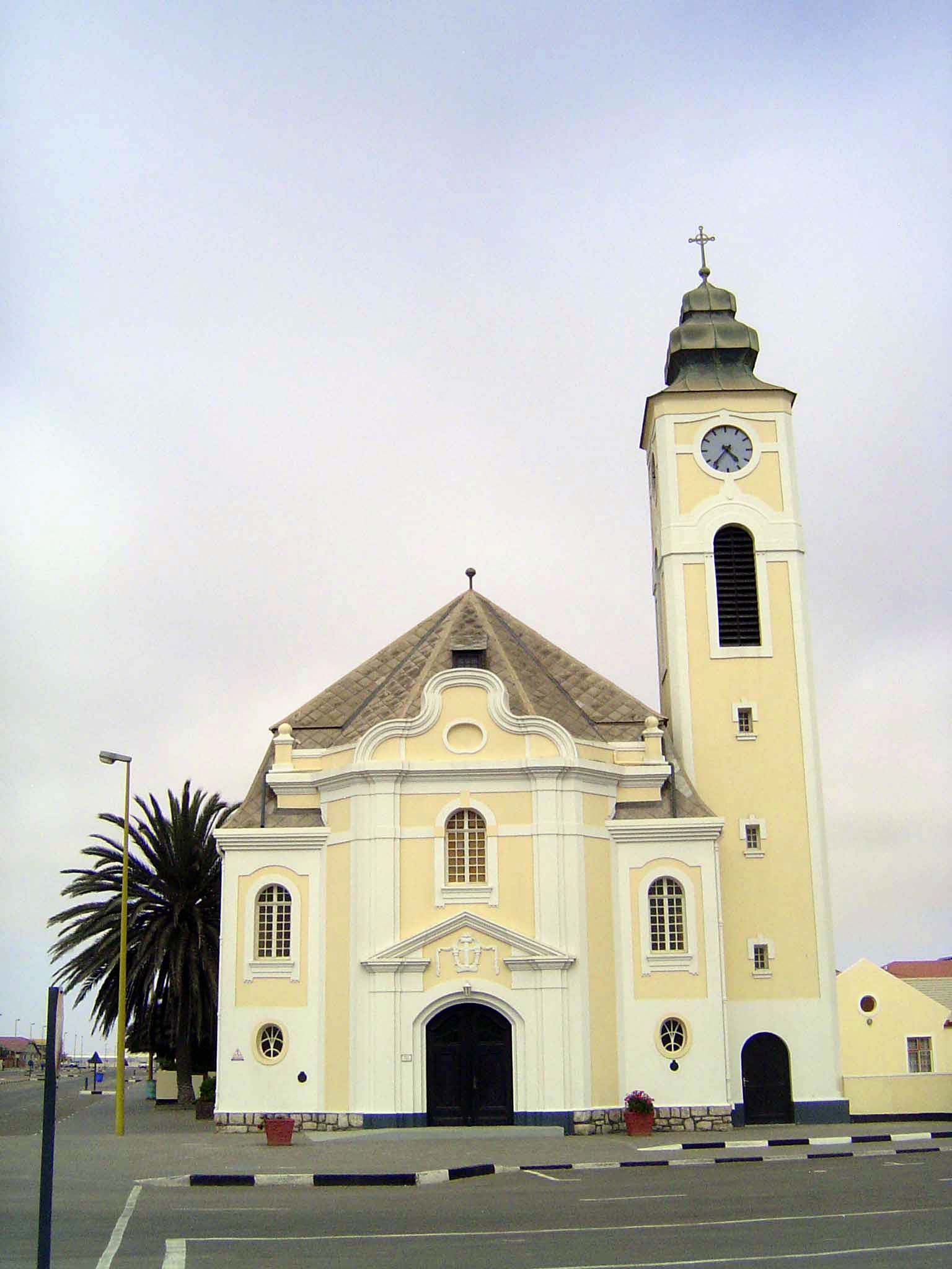 Across the street is the German Evangelical Lutheran Church, from 1910.