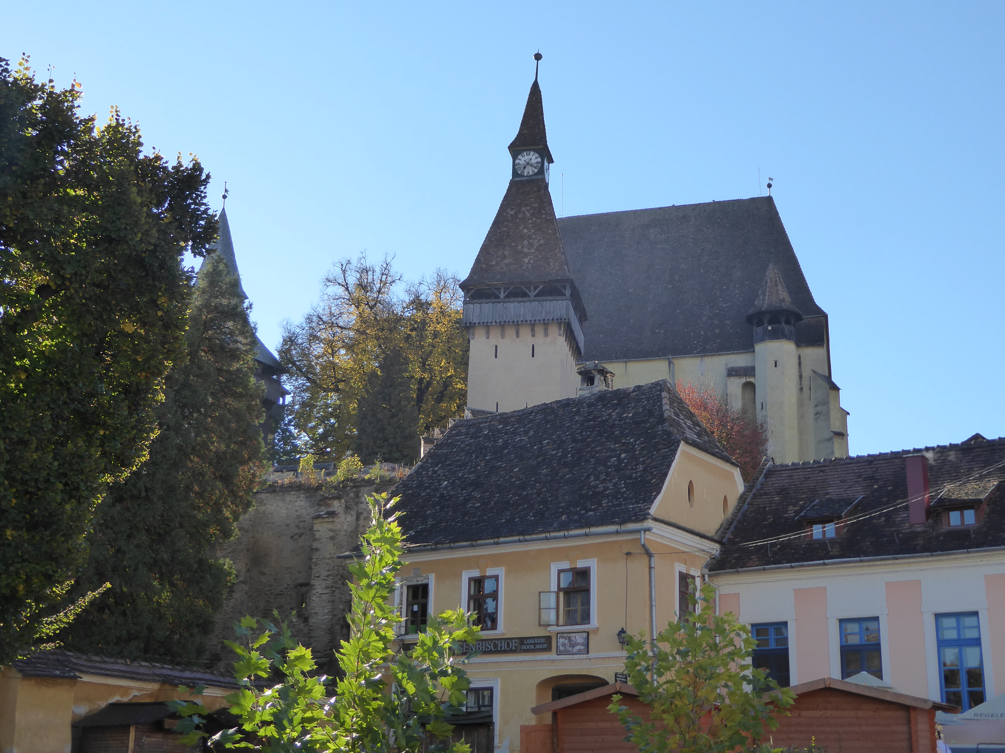 A dozen miles to the east, this is Biertan, German Birthälm.
