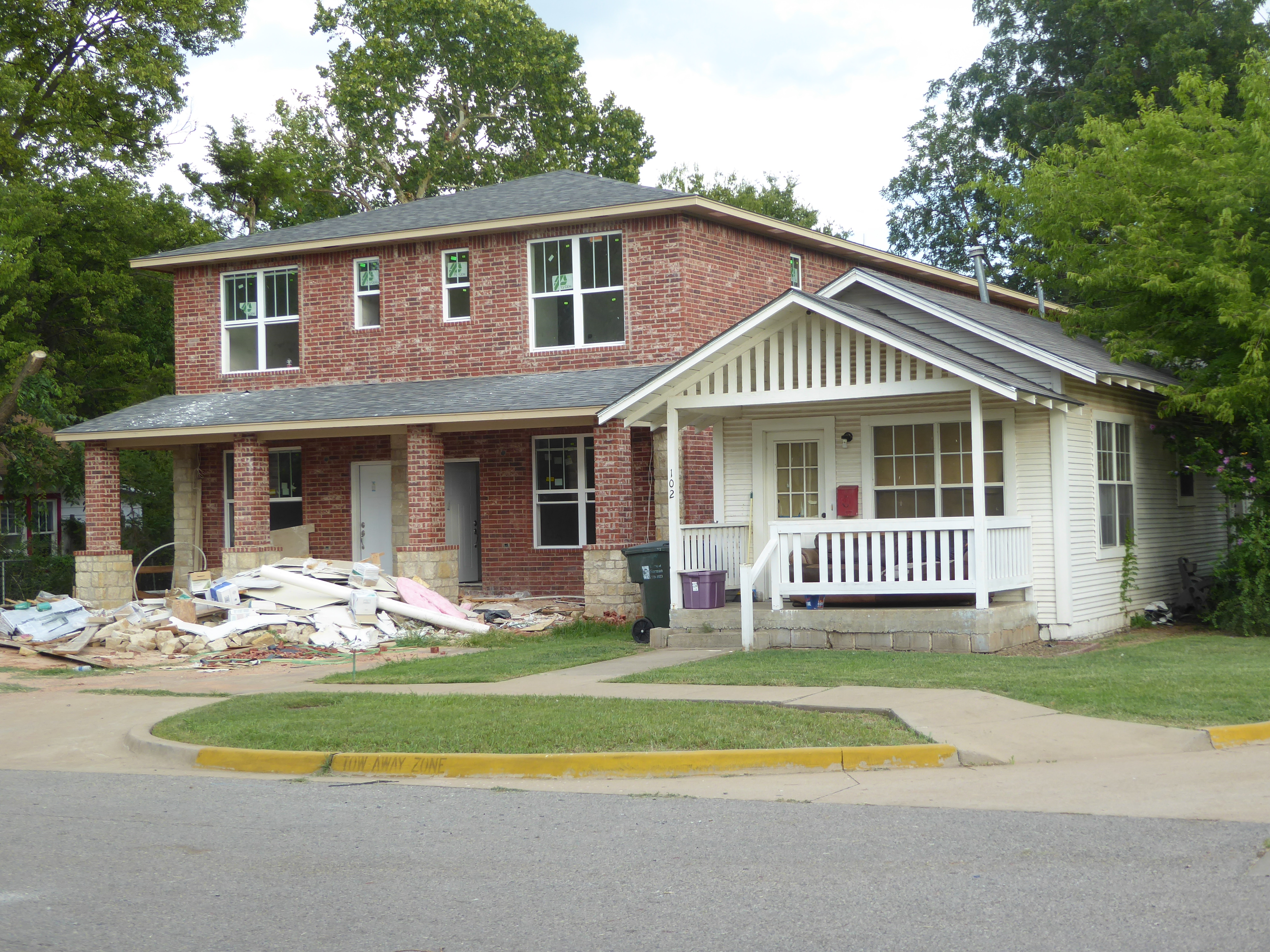 The residential neighborhood around campus corner and extending toward Main Street began seeing investments in duplexes and small apartments