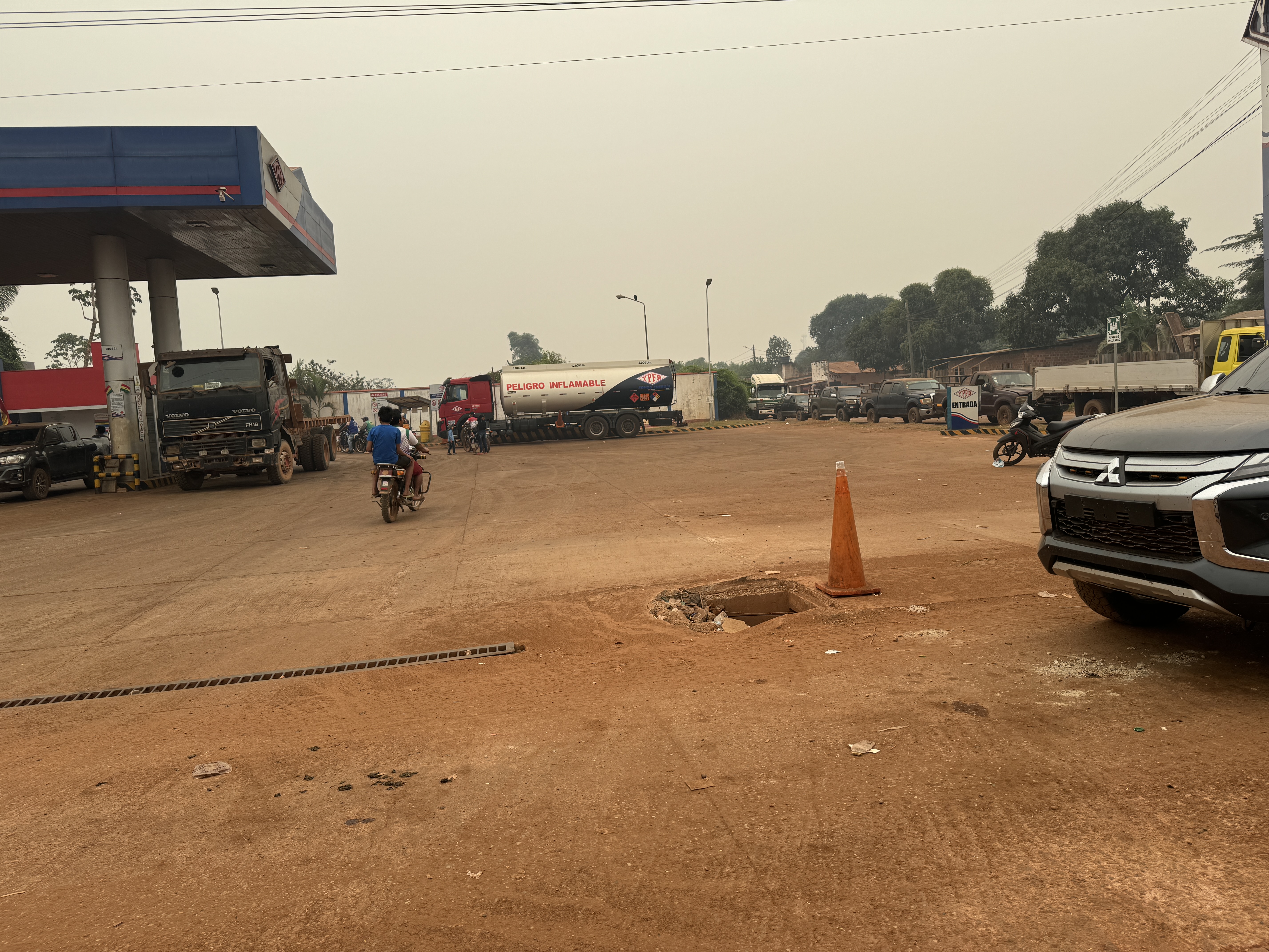 Smoke kept airplanes away, so the only way out of town was by road.  I hired a taxi to take me 300 miles to Rurrenabaque.  That's when I lea