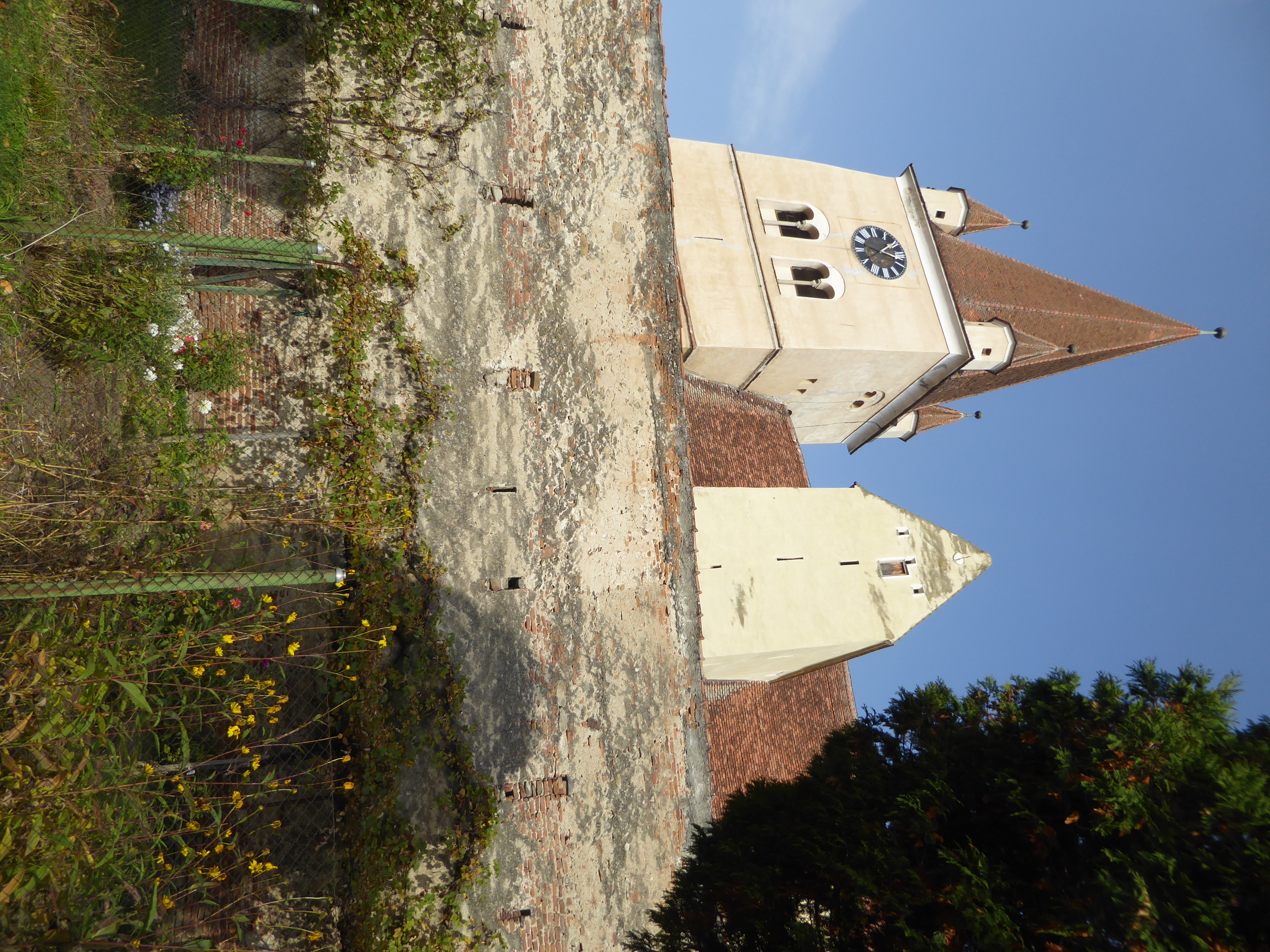 For starters, we'll begin at Cisnadie, seven miles south of Sibiu. The church was begun in the 12th century and raided by the Mongols in 124