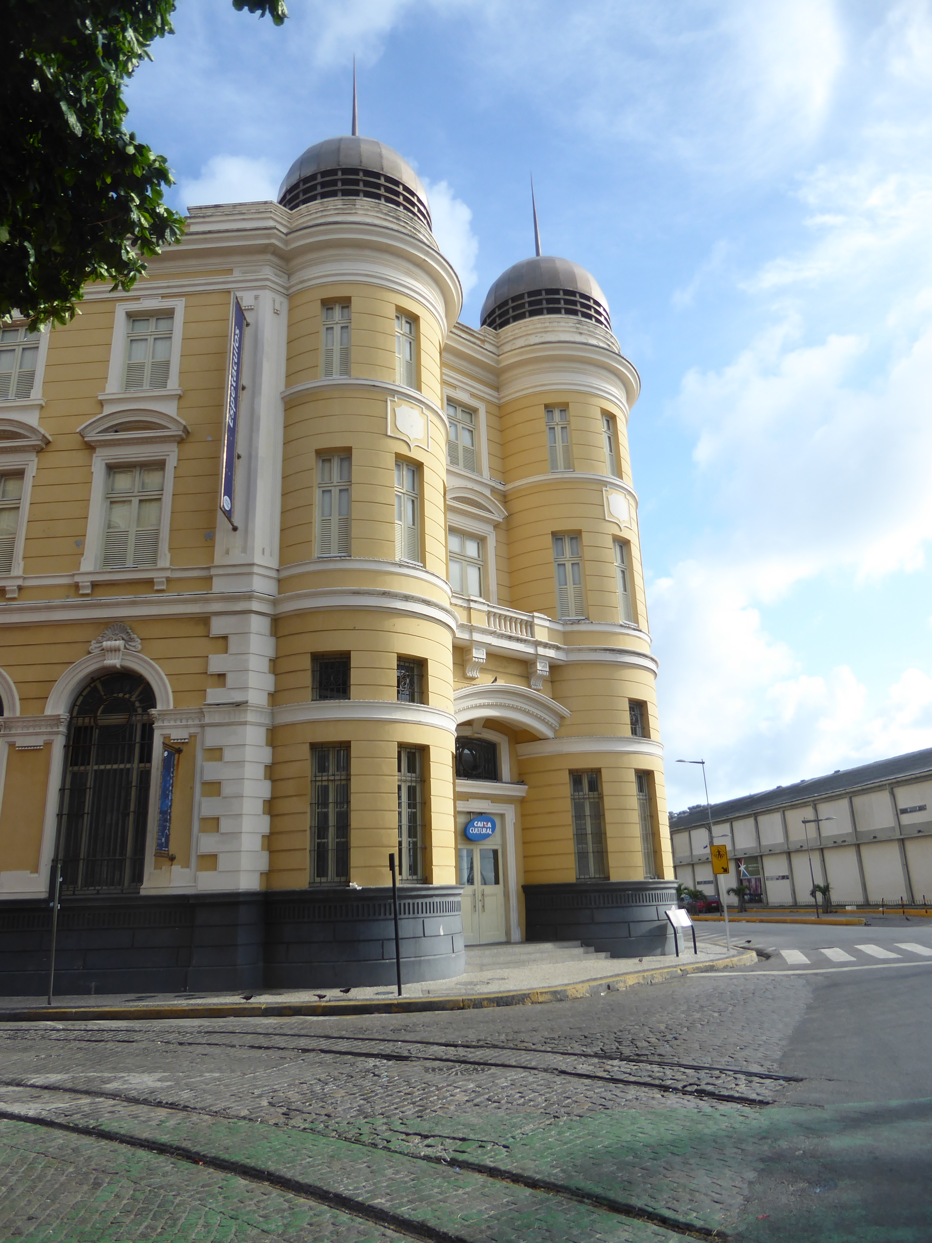 Here's the office of the Bank of London and South America BOLSA. The building later housed the Pernambuco and Paraiba Stock Exchange.