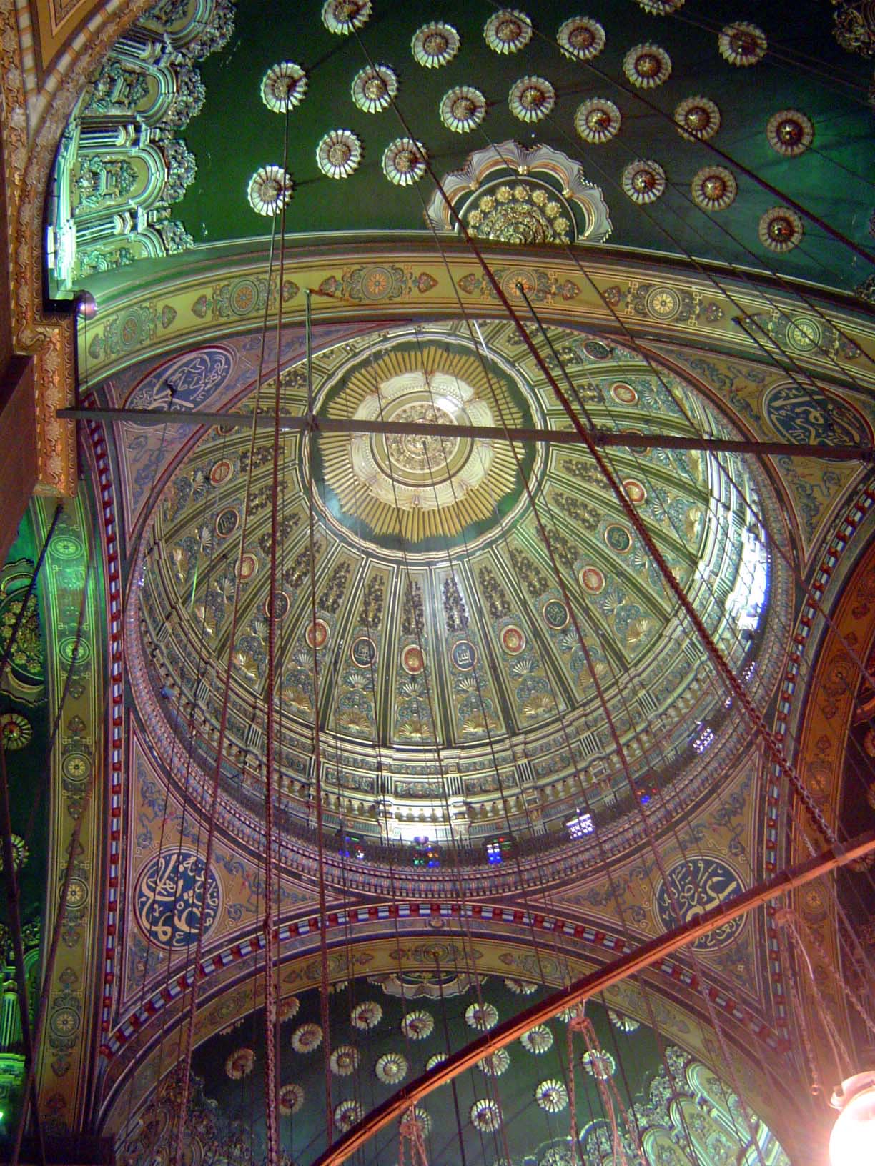 The outside of the dome is grim, but the inside is gorgeous, with a 52-meter-high dome resting on piers with 4 semi-domes.
