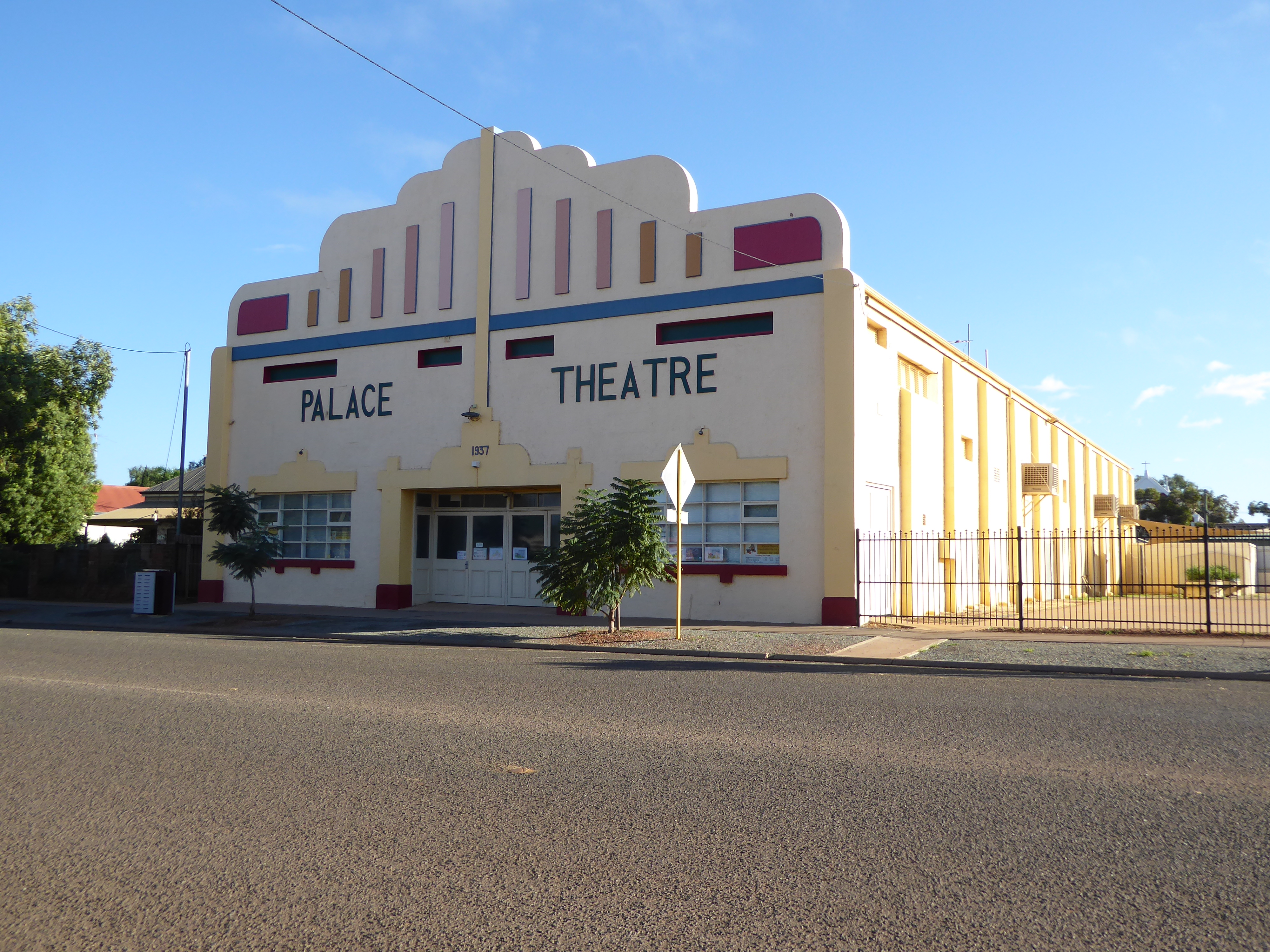 As the date over the door says, the Palace Theater opened in 1937. Blame TV or Netflix, but now it's a skating rink chartered for birthday p
