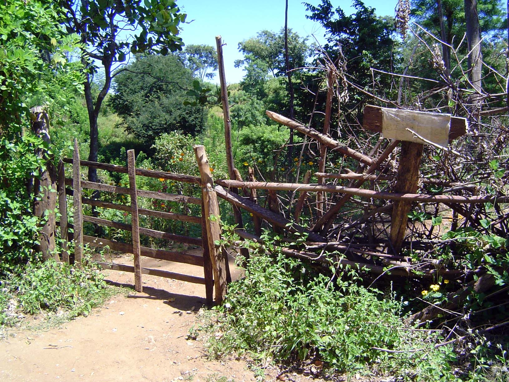 Farmstead gate.