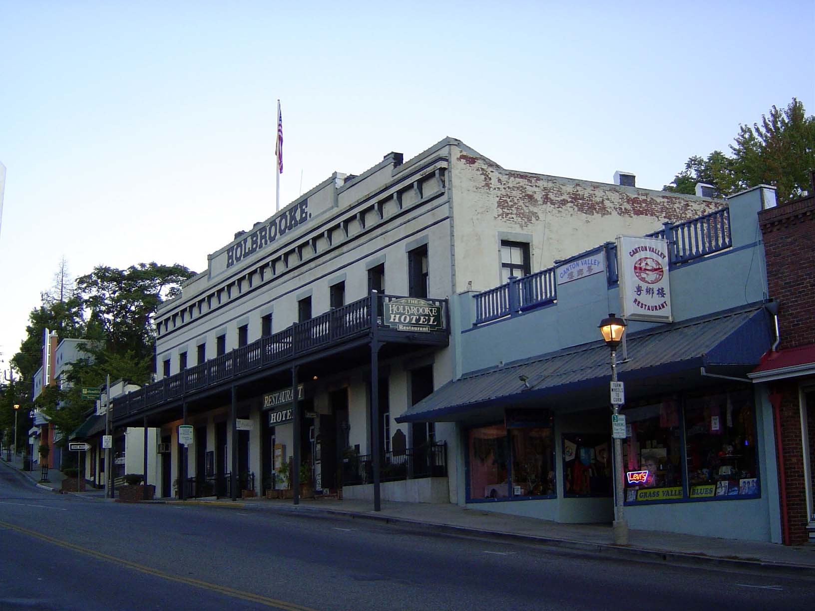 The biggest building on South Main is the Holbrooke Hotel, which opened in 1851 and has seen four presidents Grant, Harrison, Garfield, and