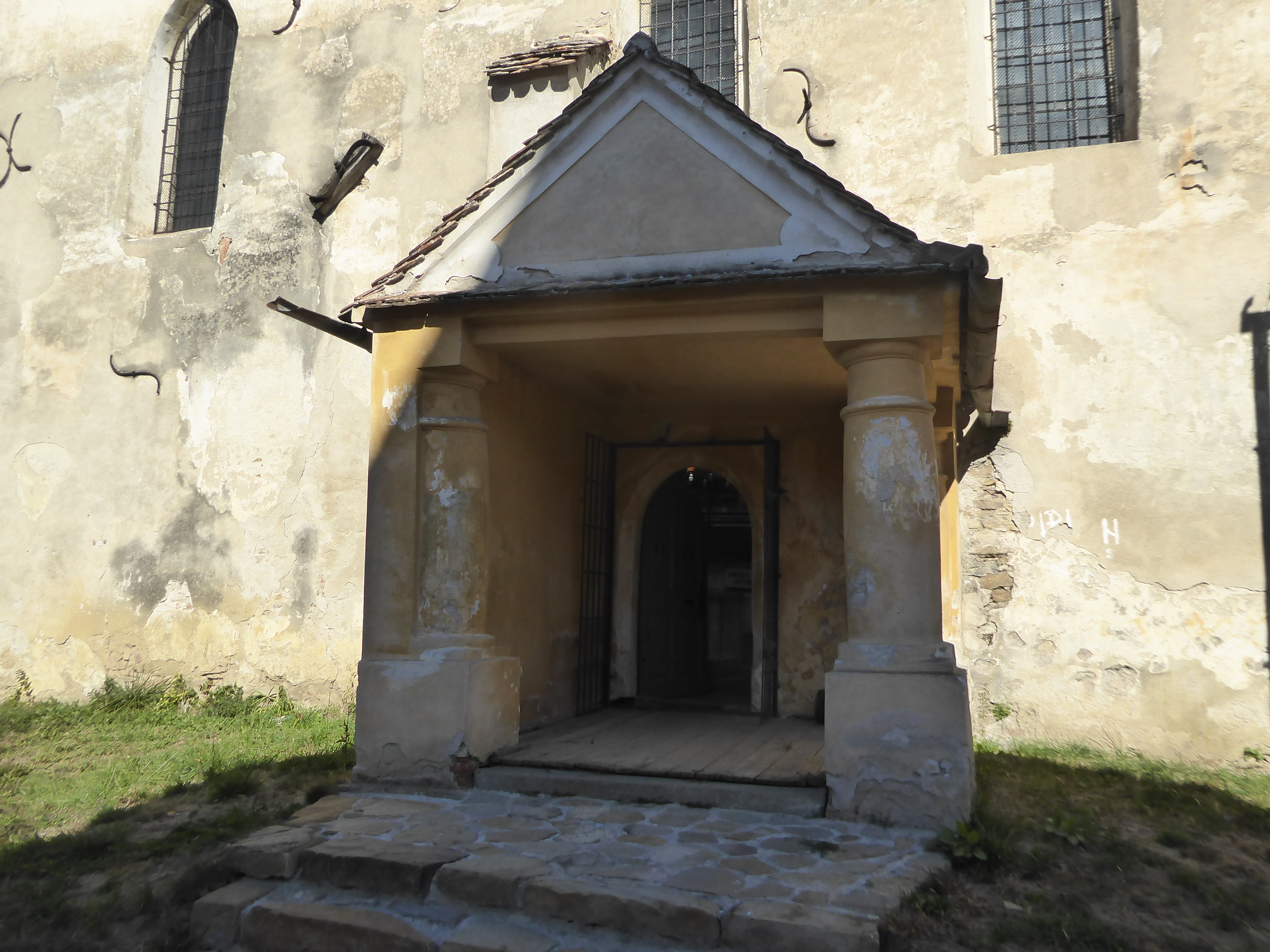 The entrance is more primitive than most.