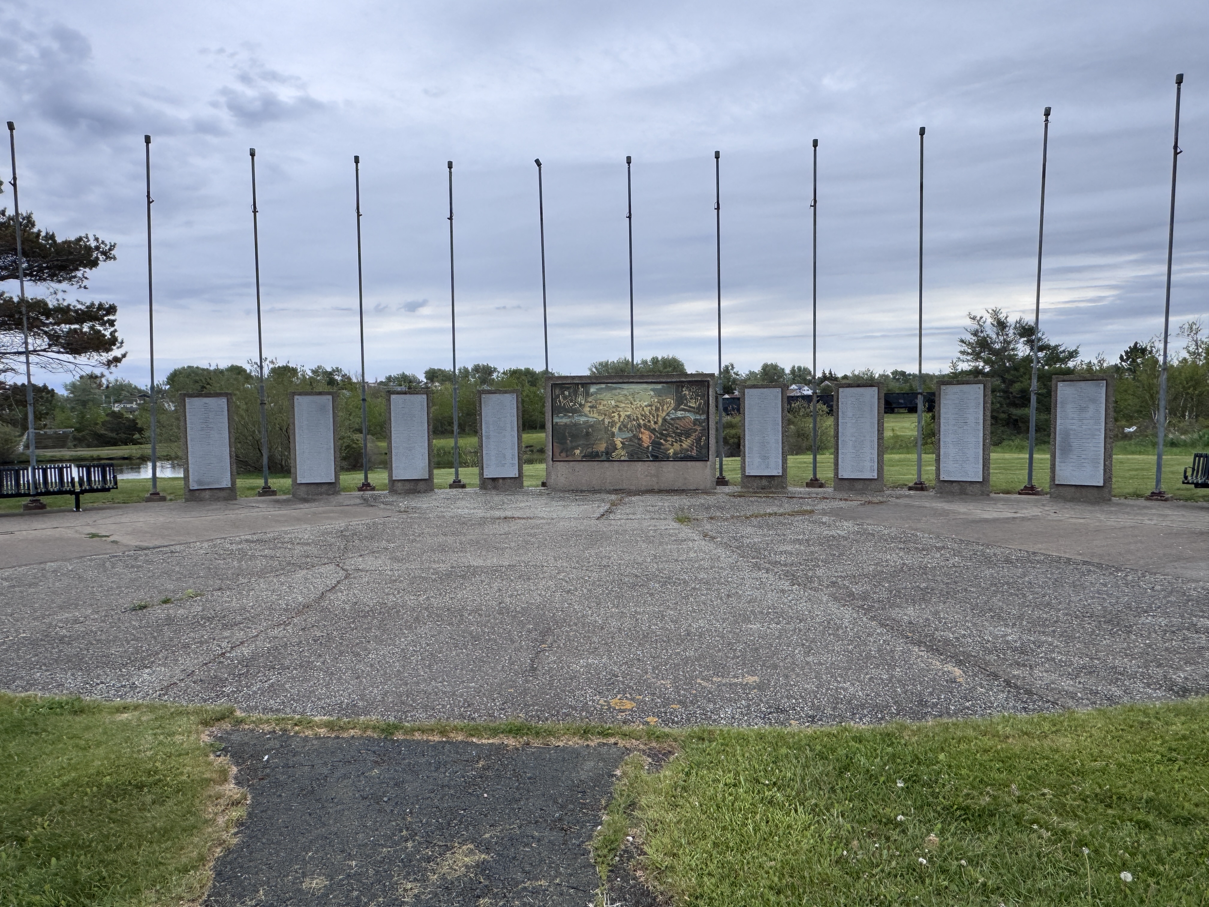 True, there is this monument, with plaques listing chronologically the men who died in New Waterford's mines.