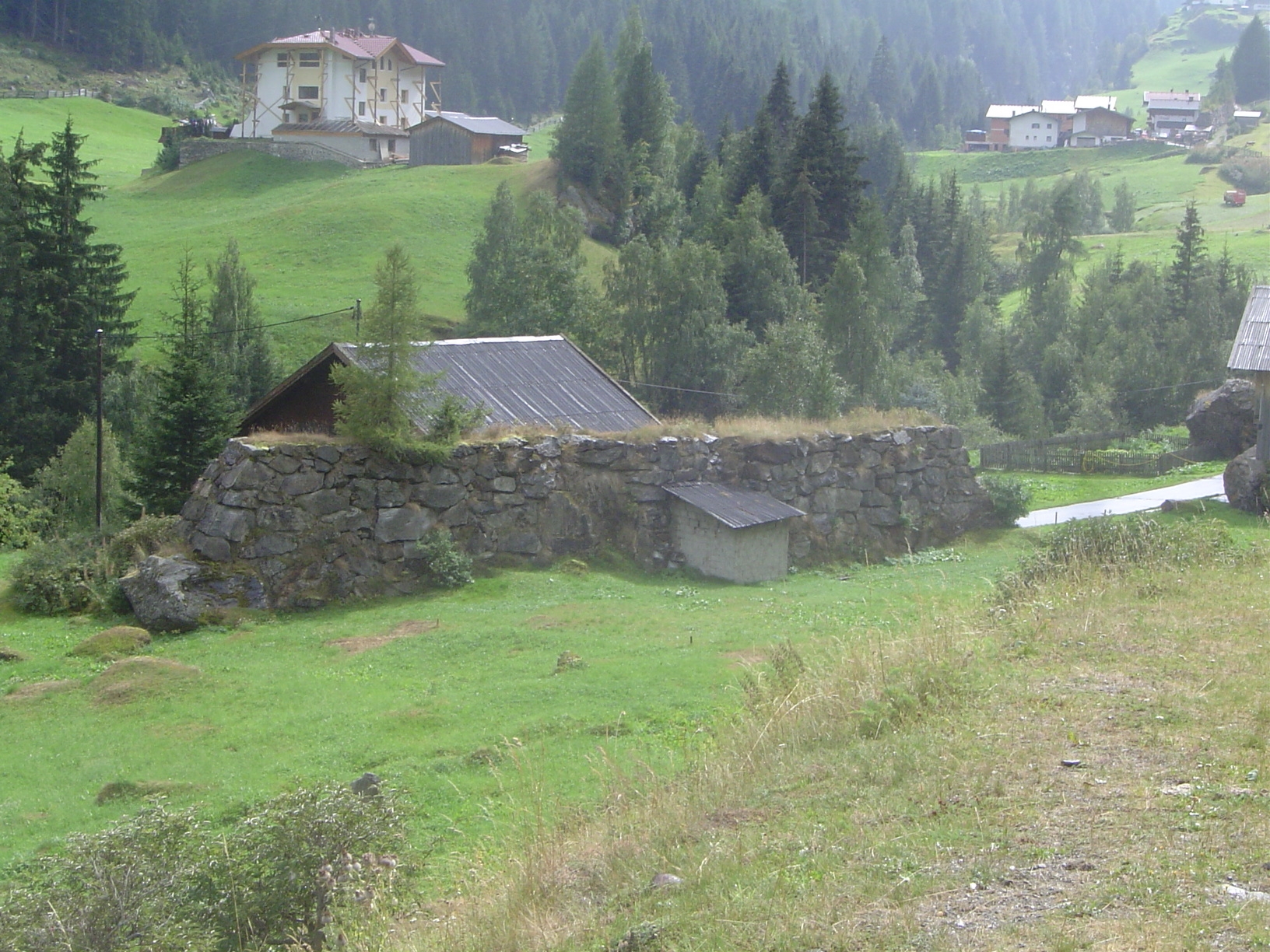 Another is to put a landslide-deflector behind your house.