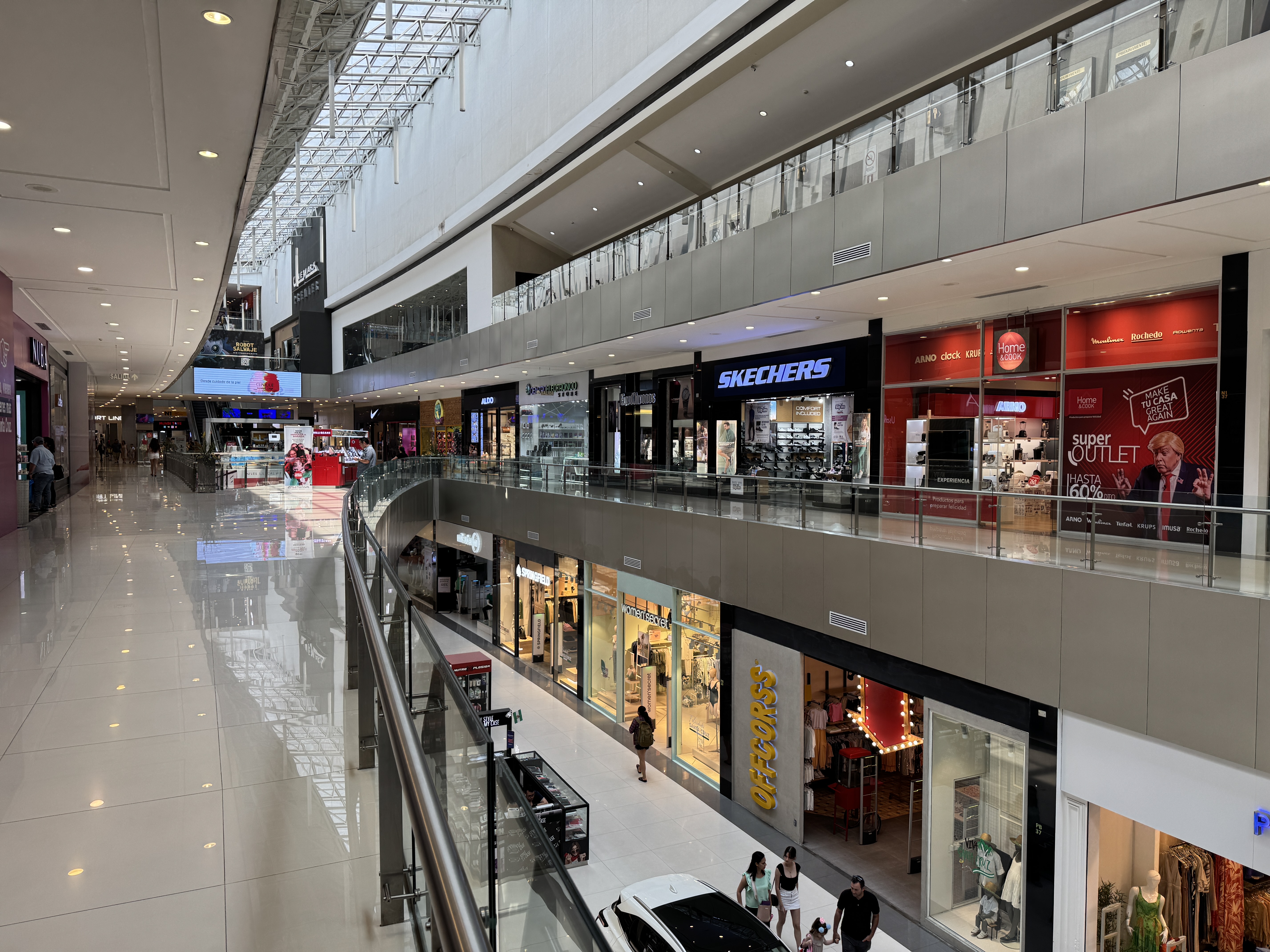 Arguably, Santa Cruz is remote, but shoppers can almost get their heart's desires at the Ventura Mall.  It's the low, distant, gray building
