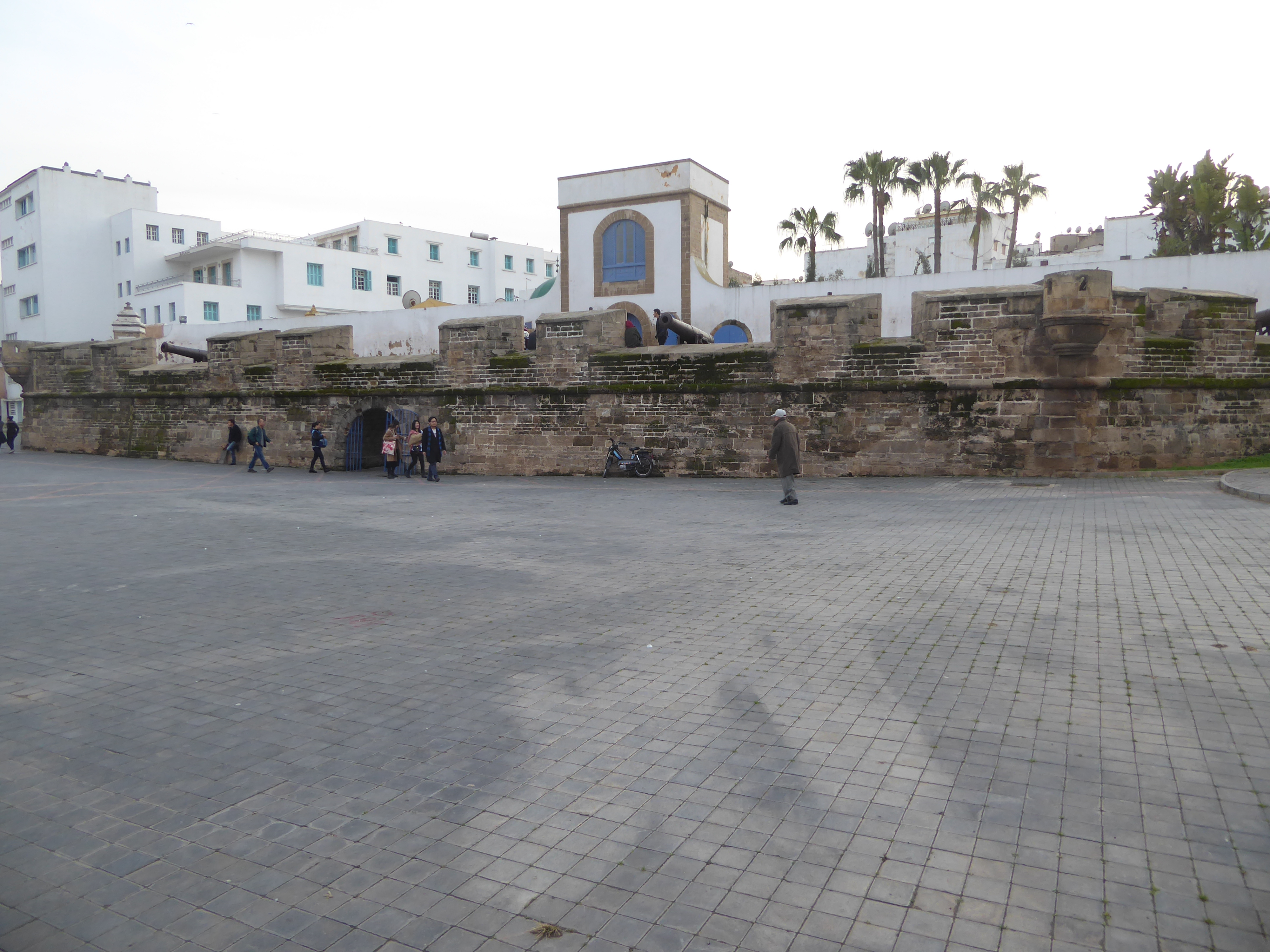If we bash 400 yards north of the clocktower, we come to the far side of the medina and this fortification, built in the late 18th century a