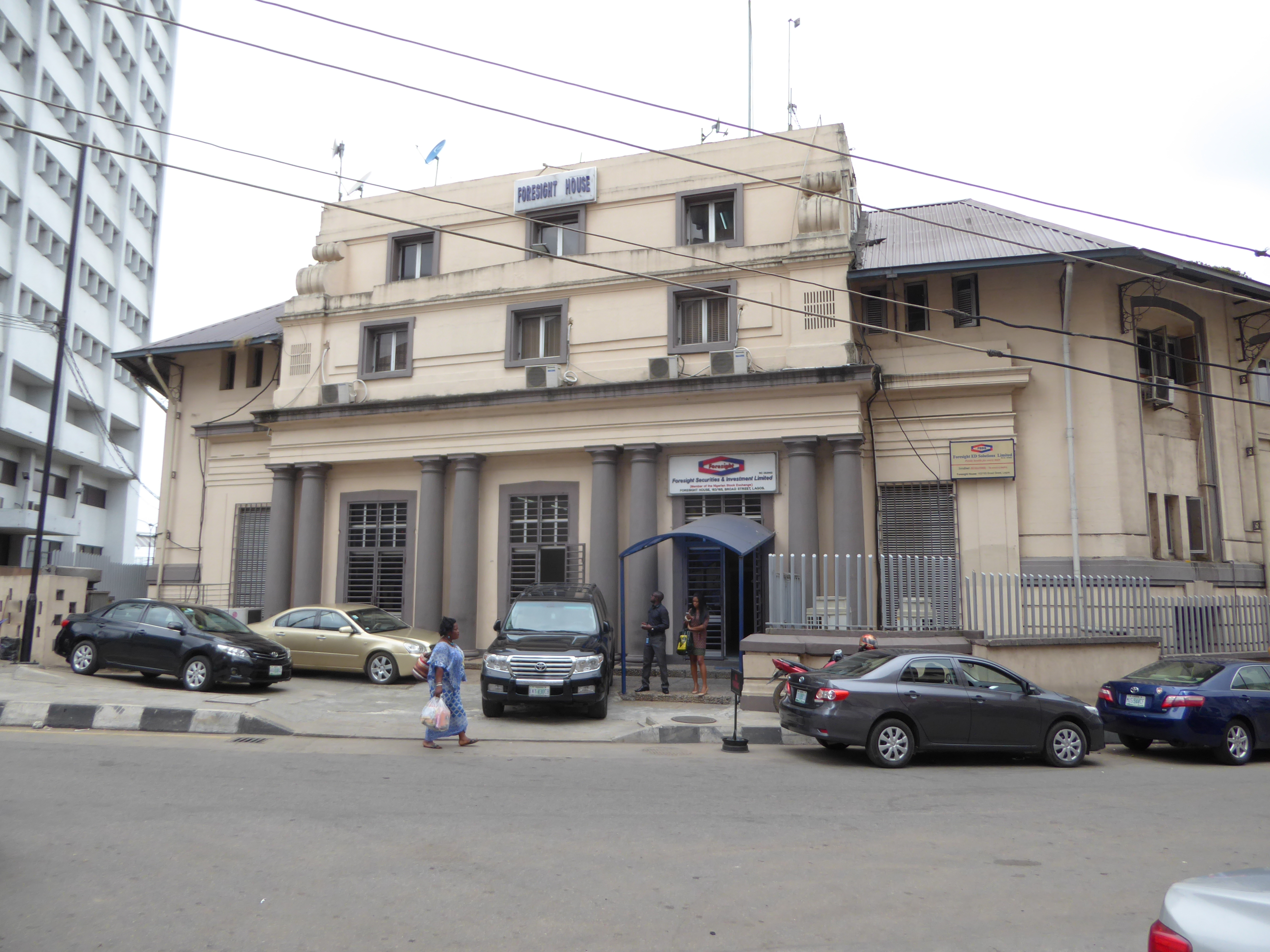 The motto of the Royal Niger Company had been Ars, Jus, Pax. Not a word about stockholder returns. Here's the company's previous office, Old