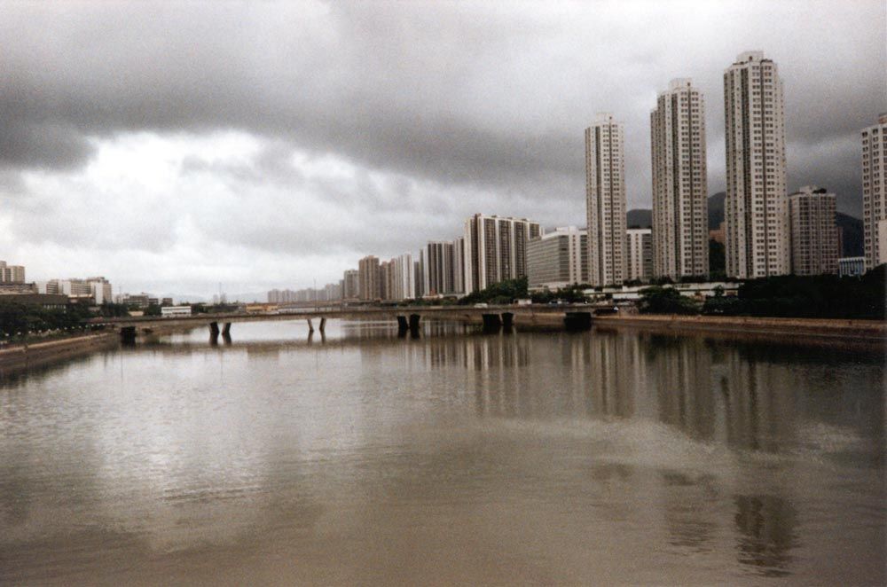 To get to Luk Keng, you pass through Shatin, one of Hong Kong's new towns. This picture, with its hint of Vermeer, is about as poetic as one