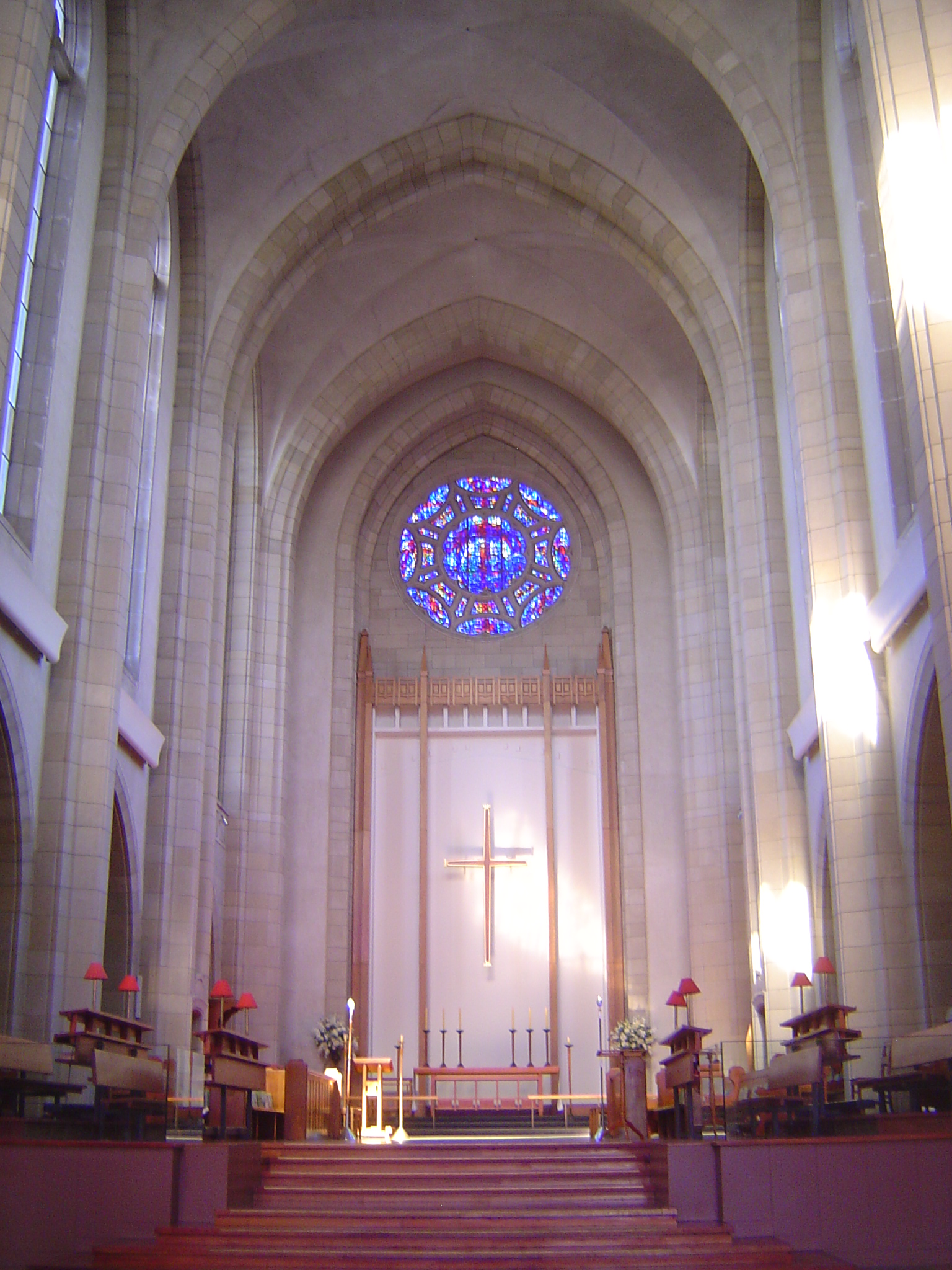 Here's the chancel of that newer church.