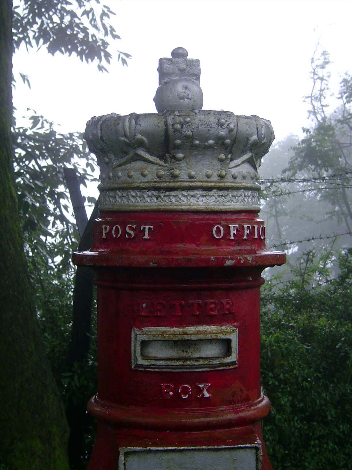 At the front door, just what every private secretary needs.