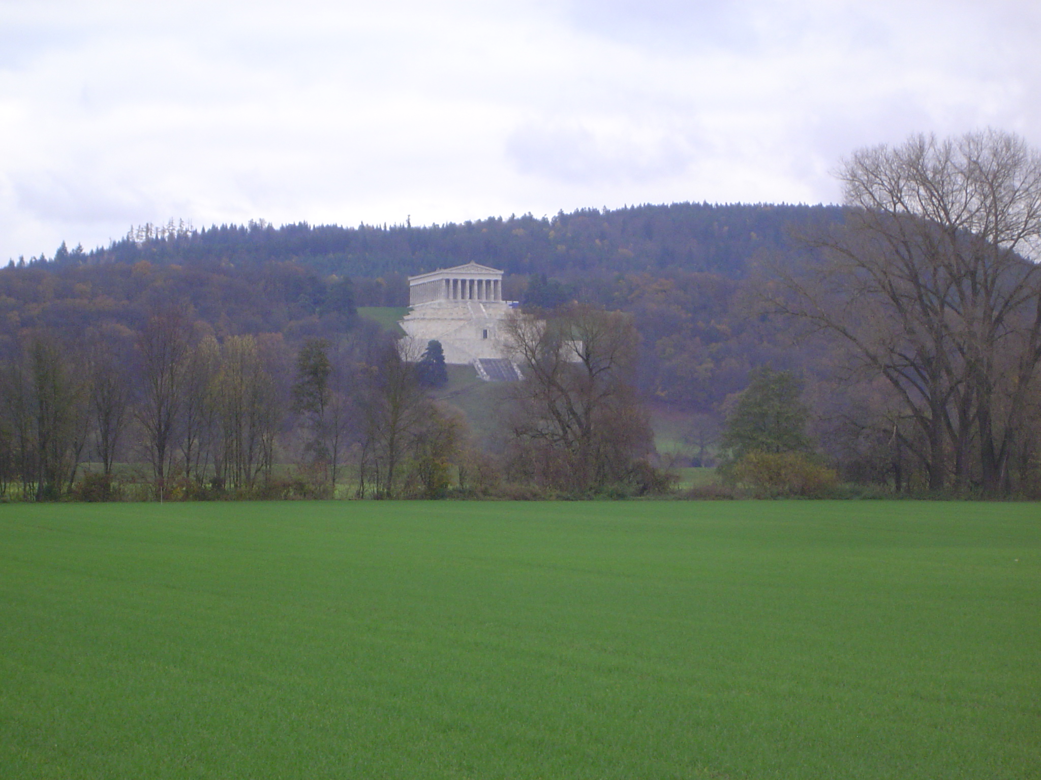 There it is, in grand isolation but looking a bit odd with all those trees around it. The real Parthenon sits in a bleaker spot.