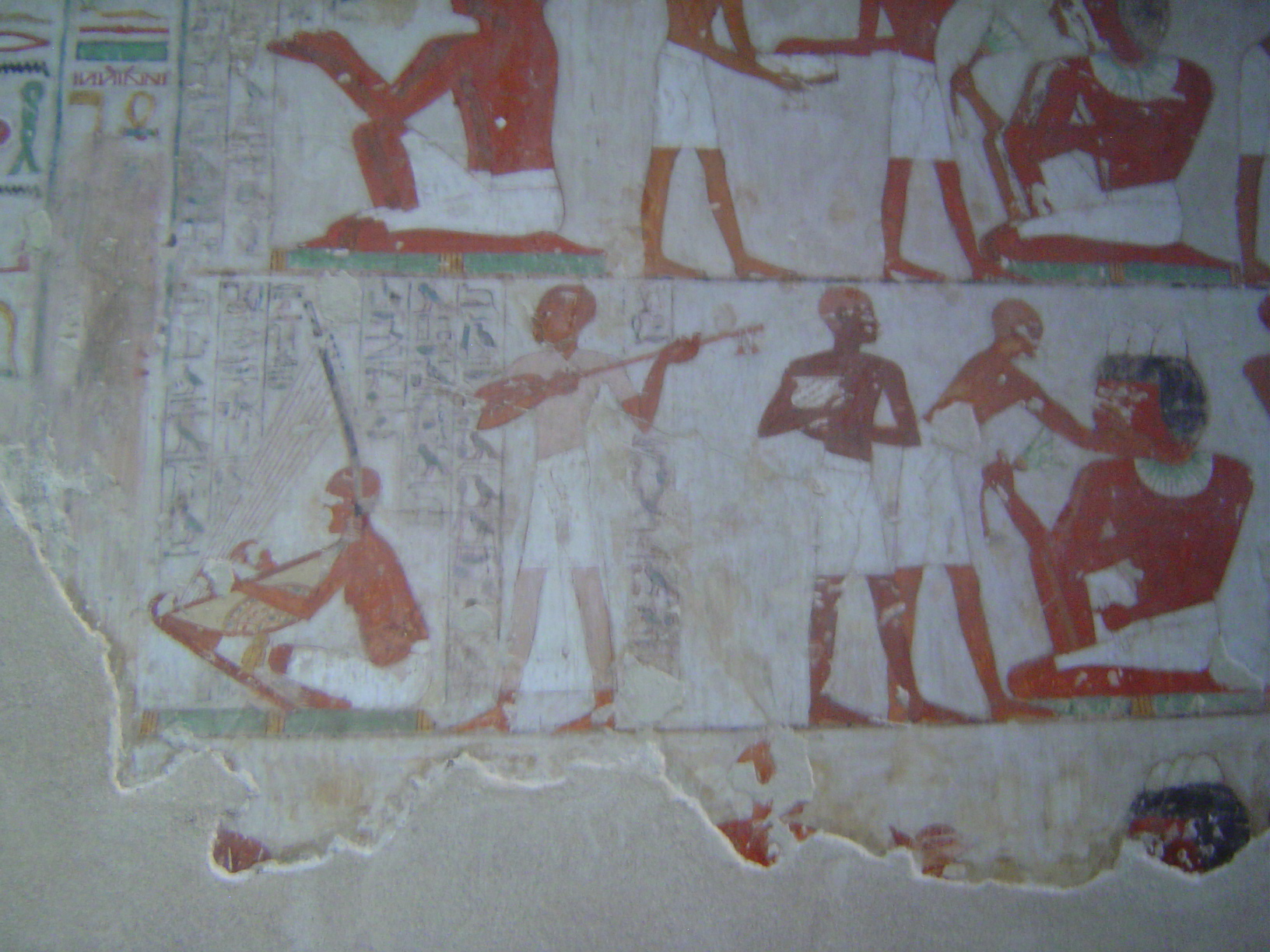 Rekmire's funeral banquet. Men and women are segregated.