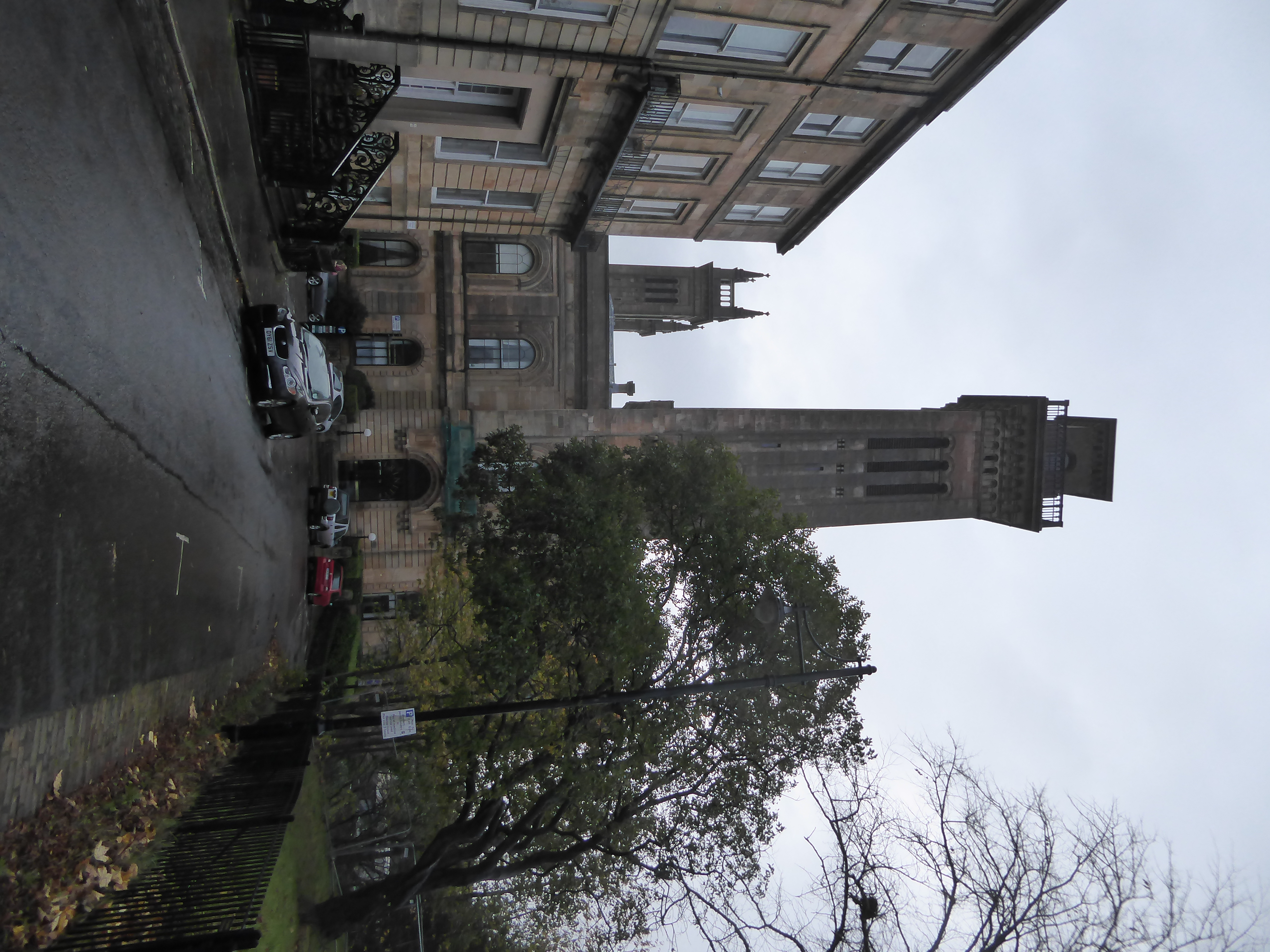 Churches were provided, though the affluent have still turned godless. This was the Free Church College, completed in 1857 to a design resem