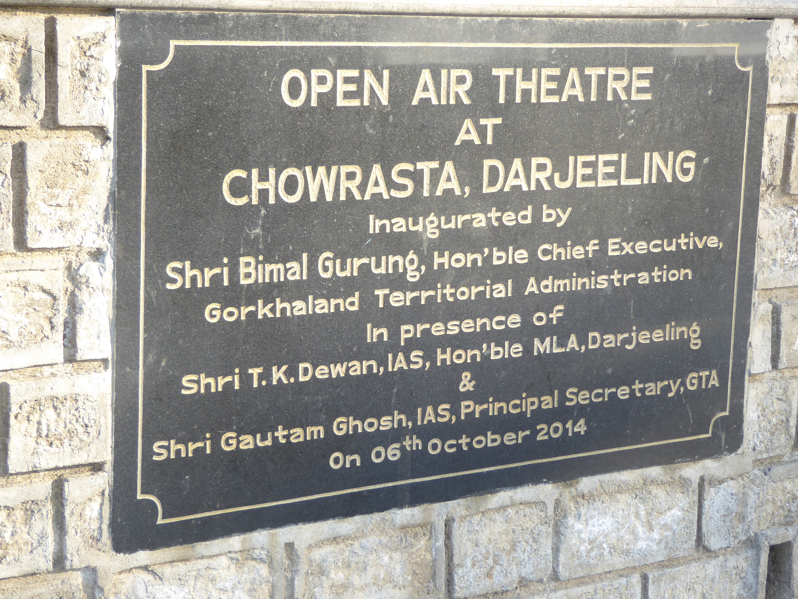 Plaques get carried to an extreme in India, but the officials who unveil them today are only following in the footsteps of the Britishers. Y