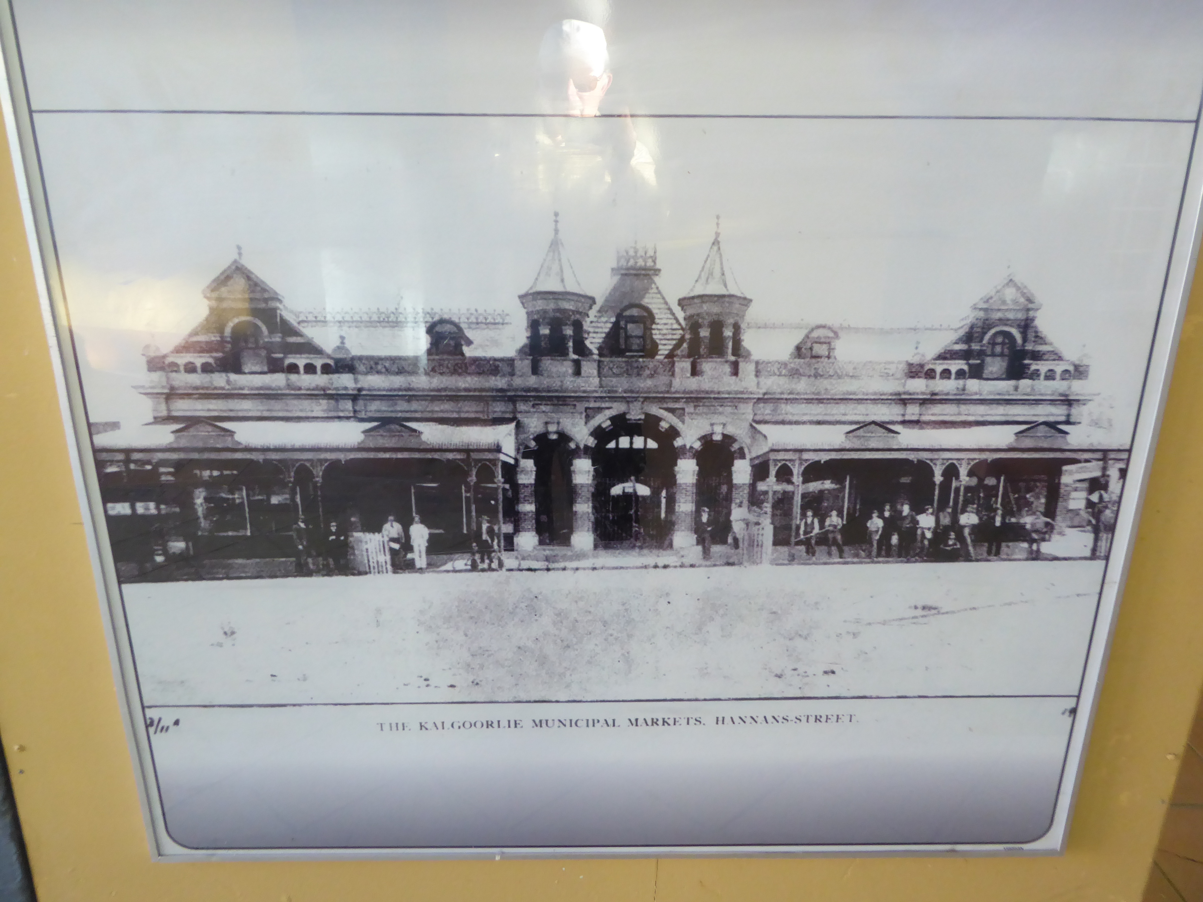With a renovation in the 1980s, the market's end gables disappeared, along with the floating pediments on the awnings and the exposed brick