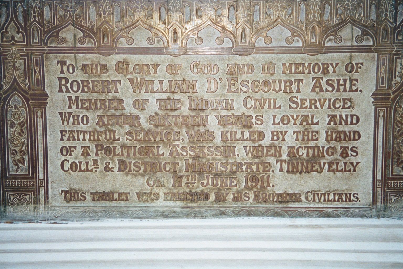 Bengal may have been the hotbed of insurrection, but Madras wasn't a sinecure: Robert William D'Escourt was "... killed by the hand of a pol
