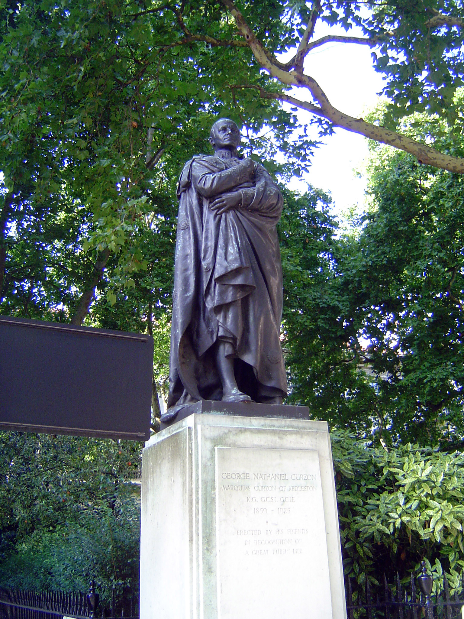Yards and yards of fabric wrap that "most superior person," George Nathaniel Curzon, Viceroy of India and later it must have seemed a cut in