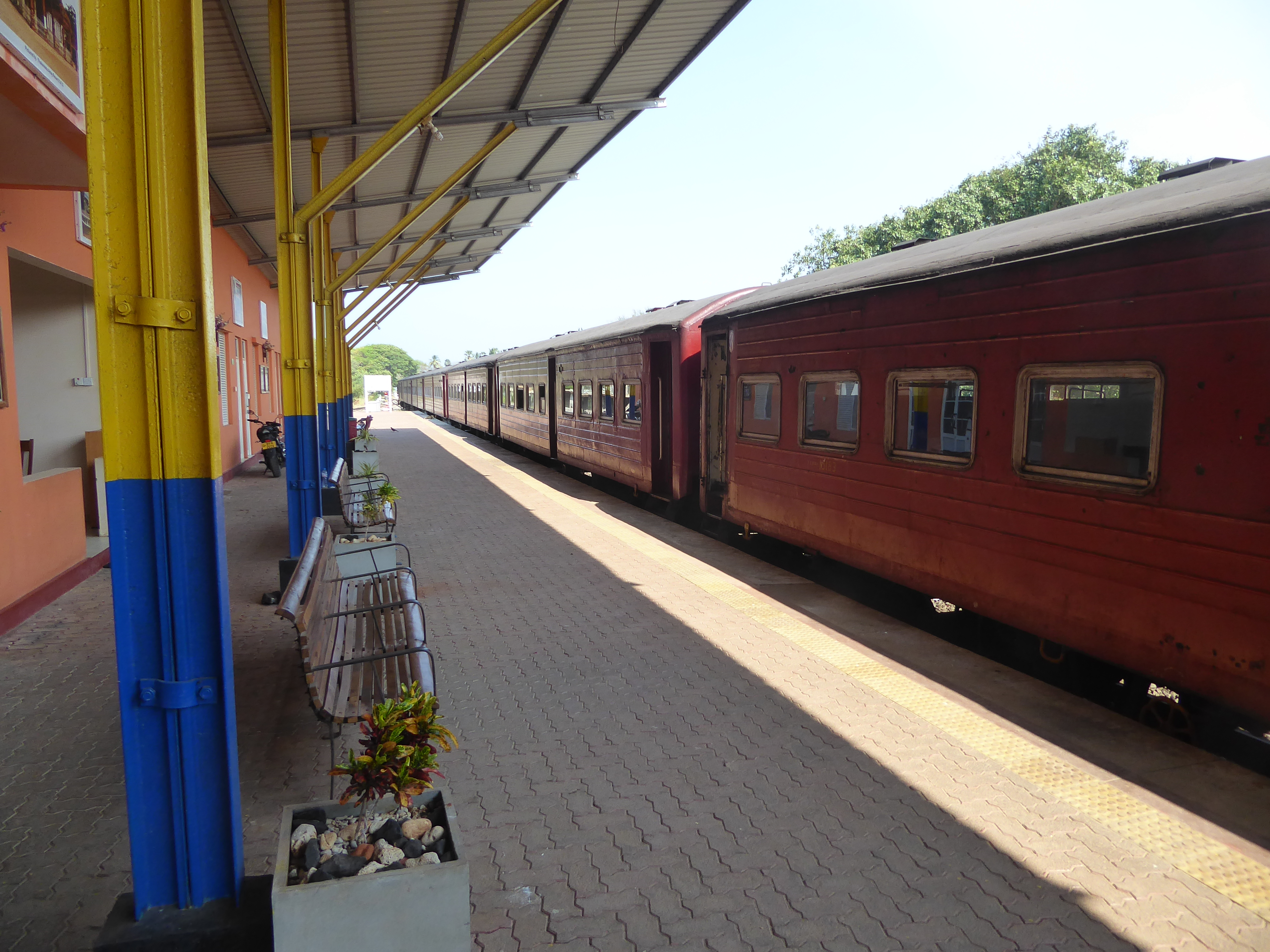 Several passenger trains run daily to Colombo.