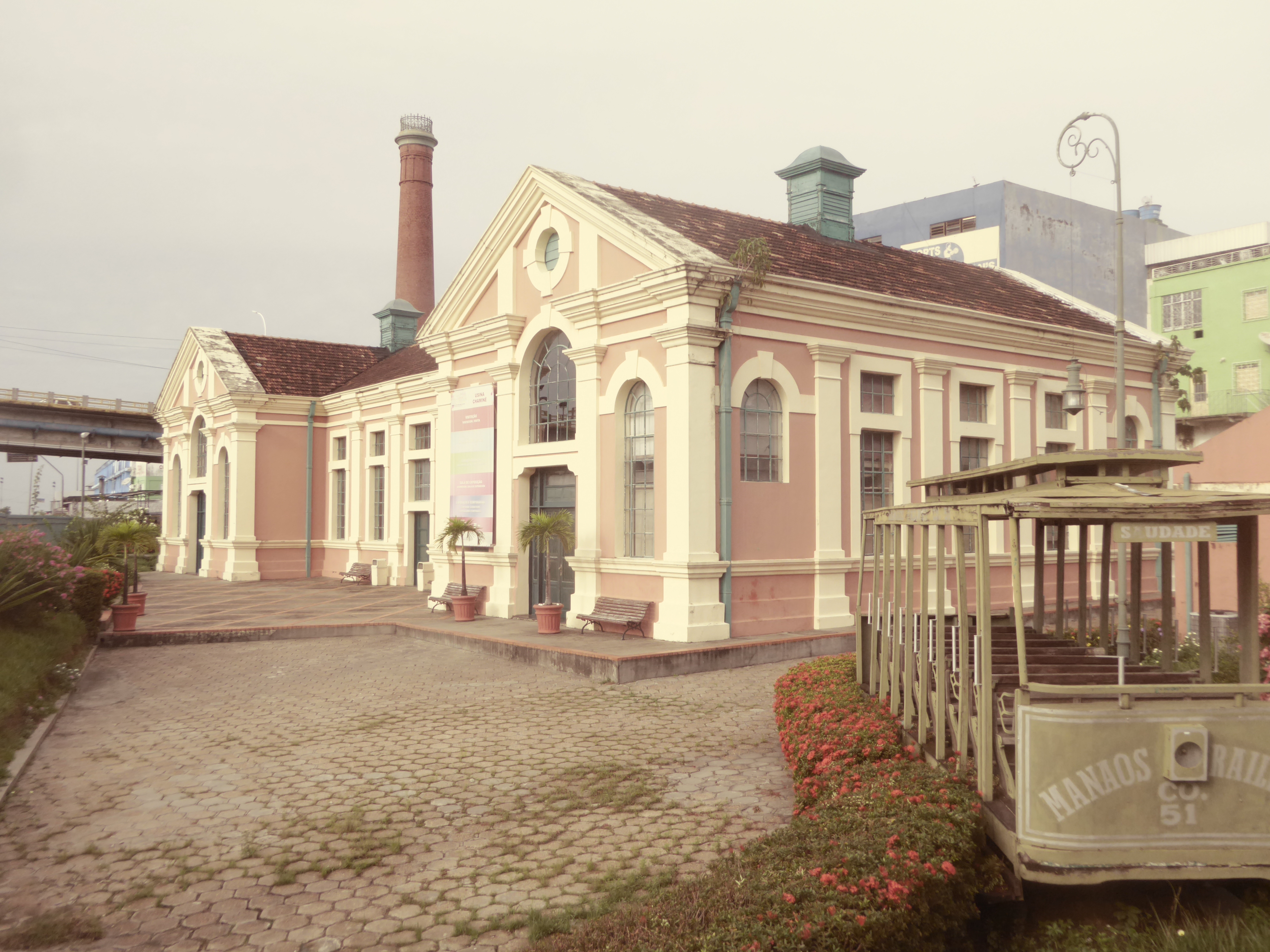 Here's the power plant that opened in 1896. It used a steam engine to generate electricity for streetcars. Abandoned for some years, it was