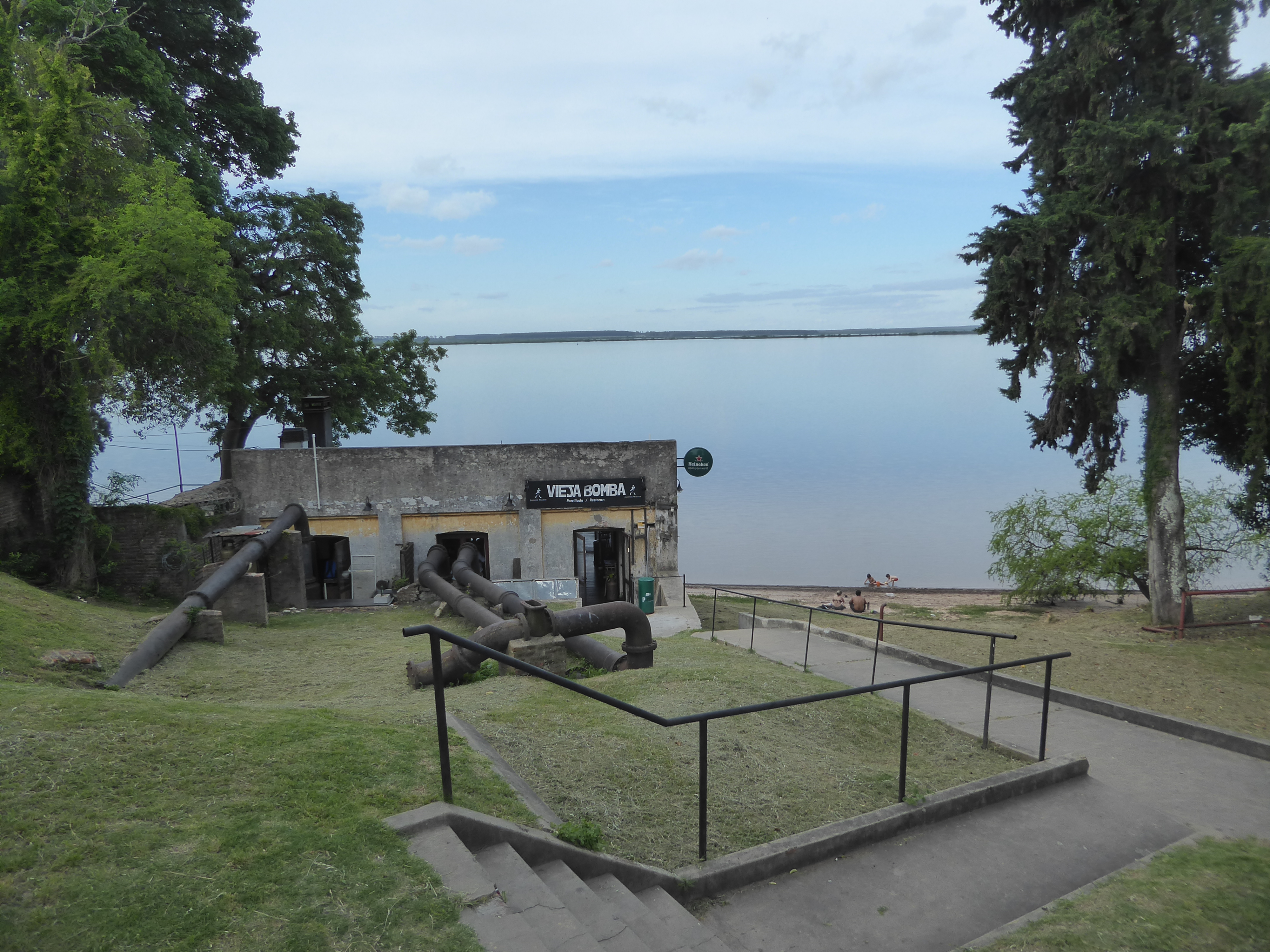 The plant's steam engines ran on coal at first, then oil. The pumphouse is now a steakhouse.
