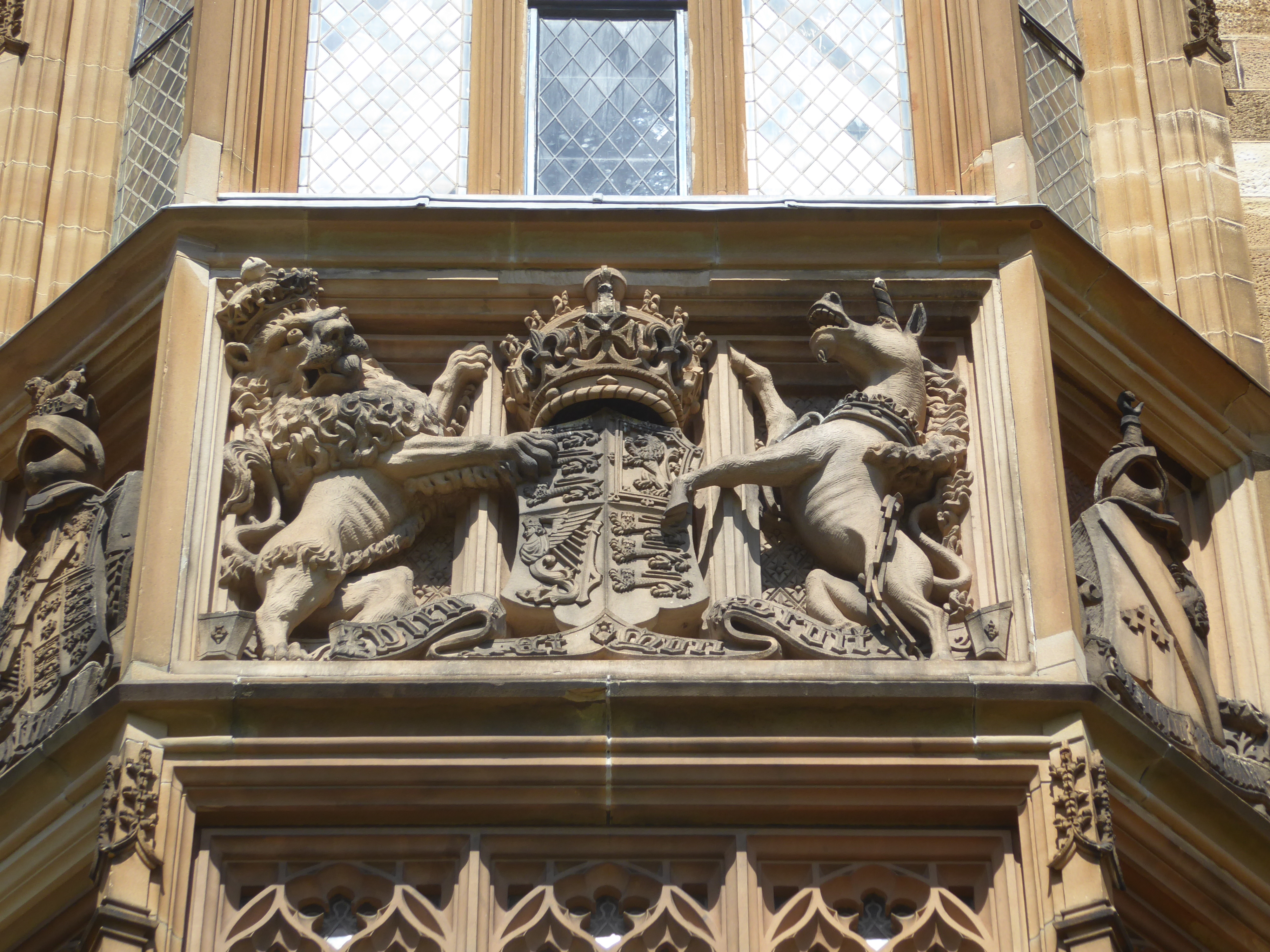 Royal arms.