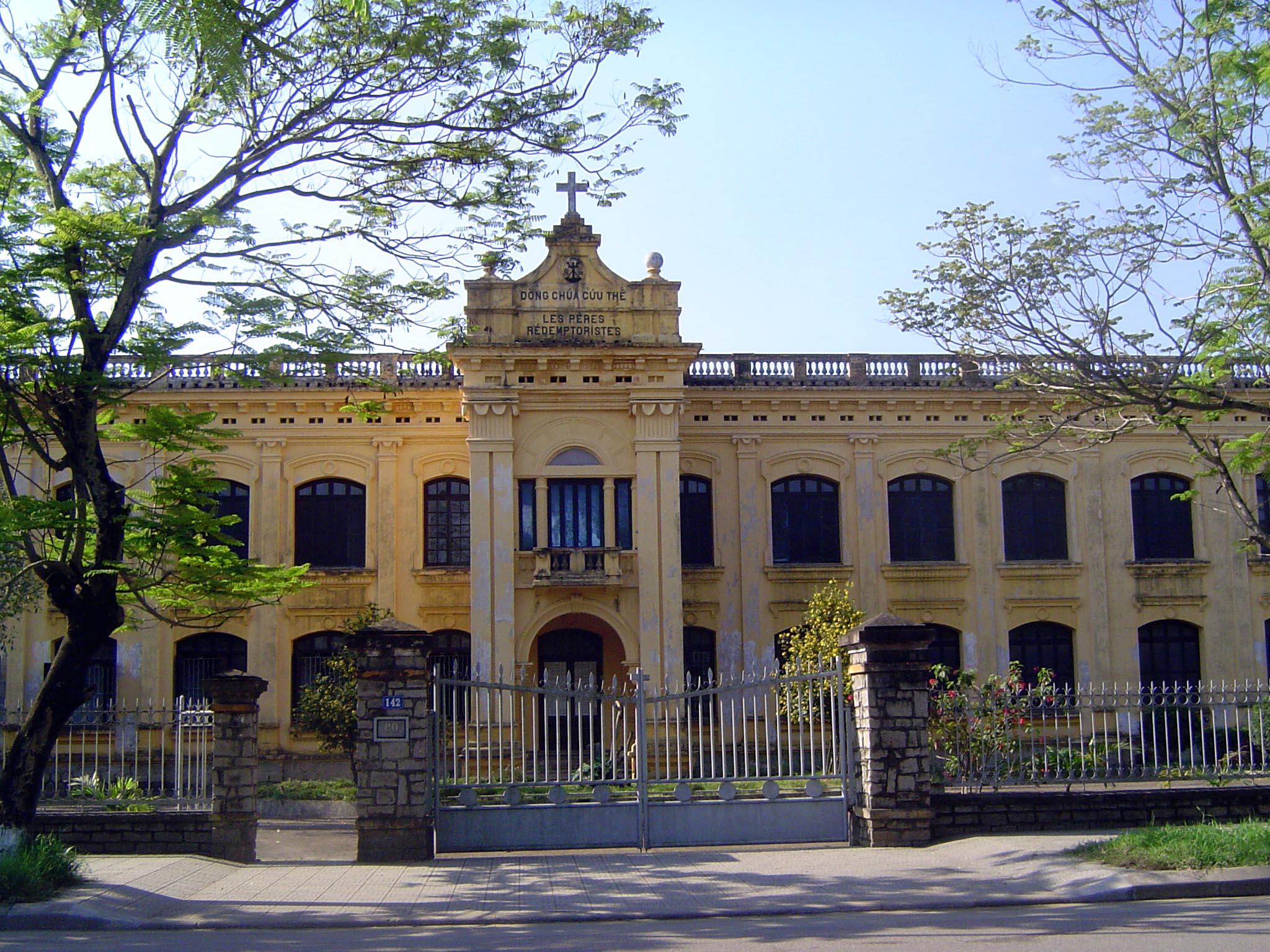 The adjoining school.