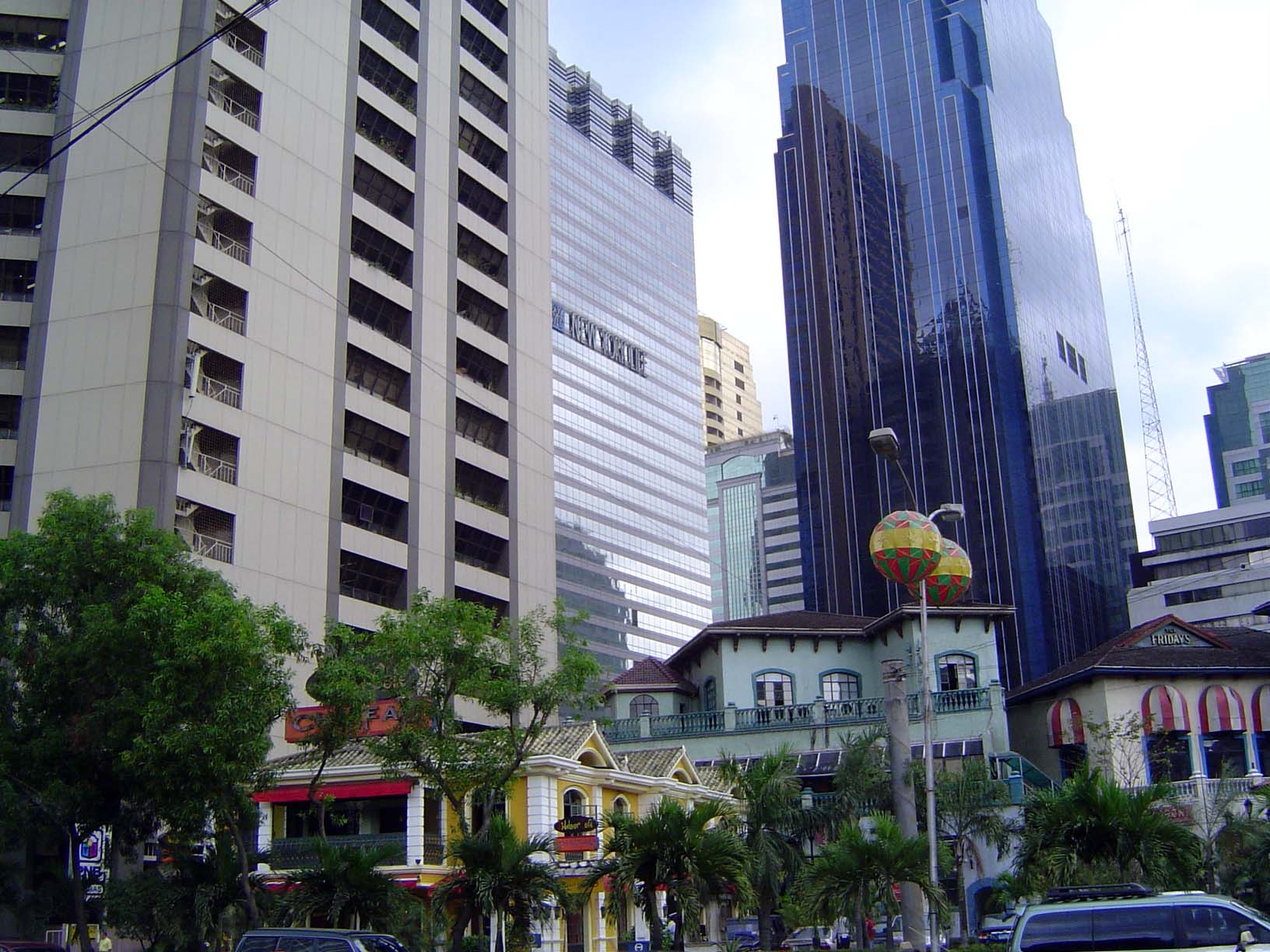 If Ortigas represents the future, then people apparently also want the past, because at the foot of the towers this commercial center tries