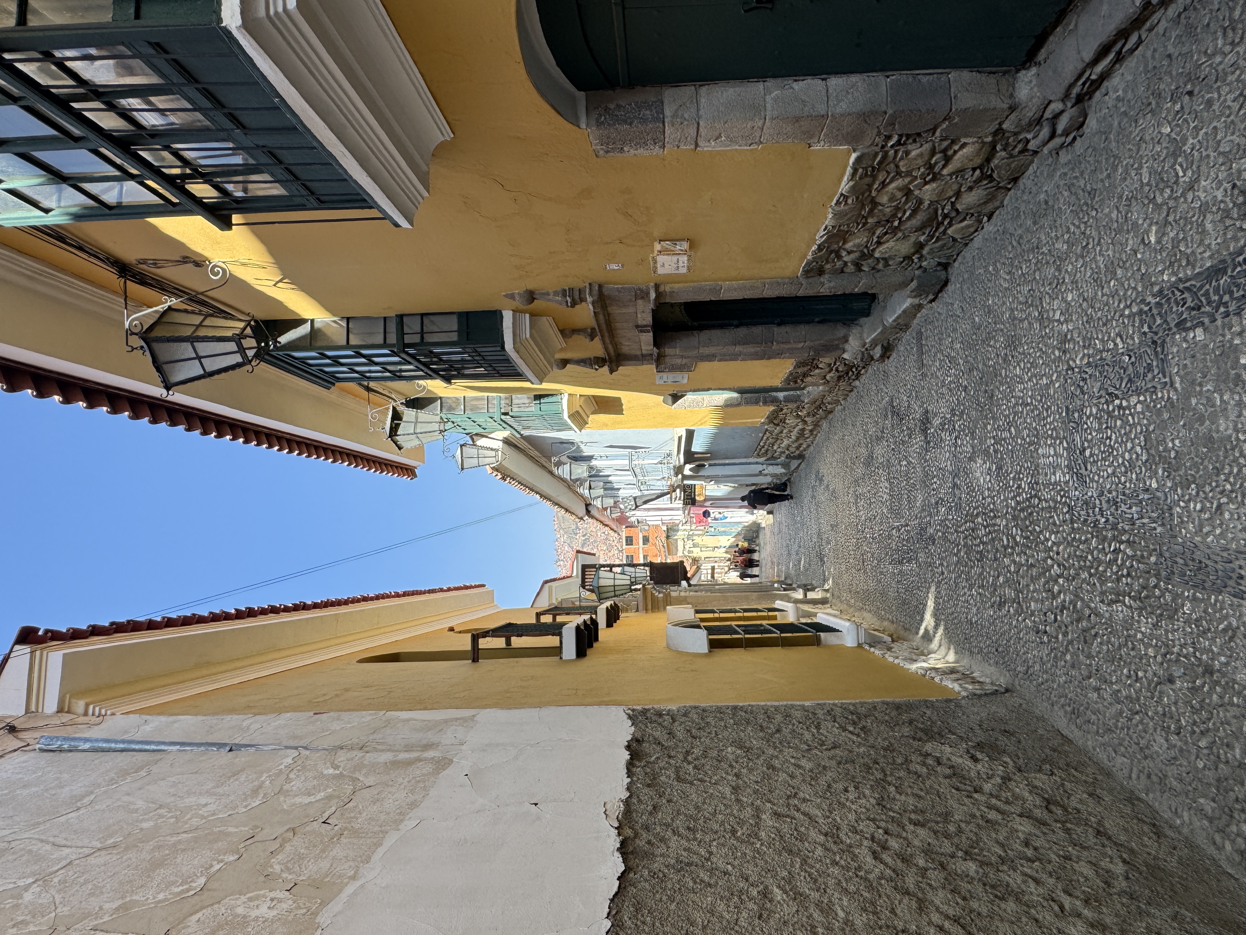 But we're here for this, the nearby Calle Jaén, otherwise a little hard to find.  It's named for Apolinor Jaén, who, like Pedro Murillo, fou