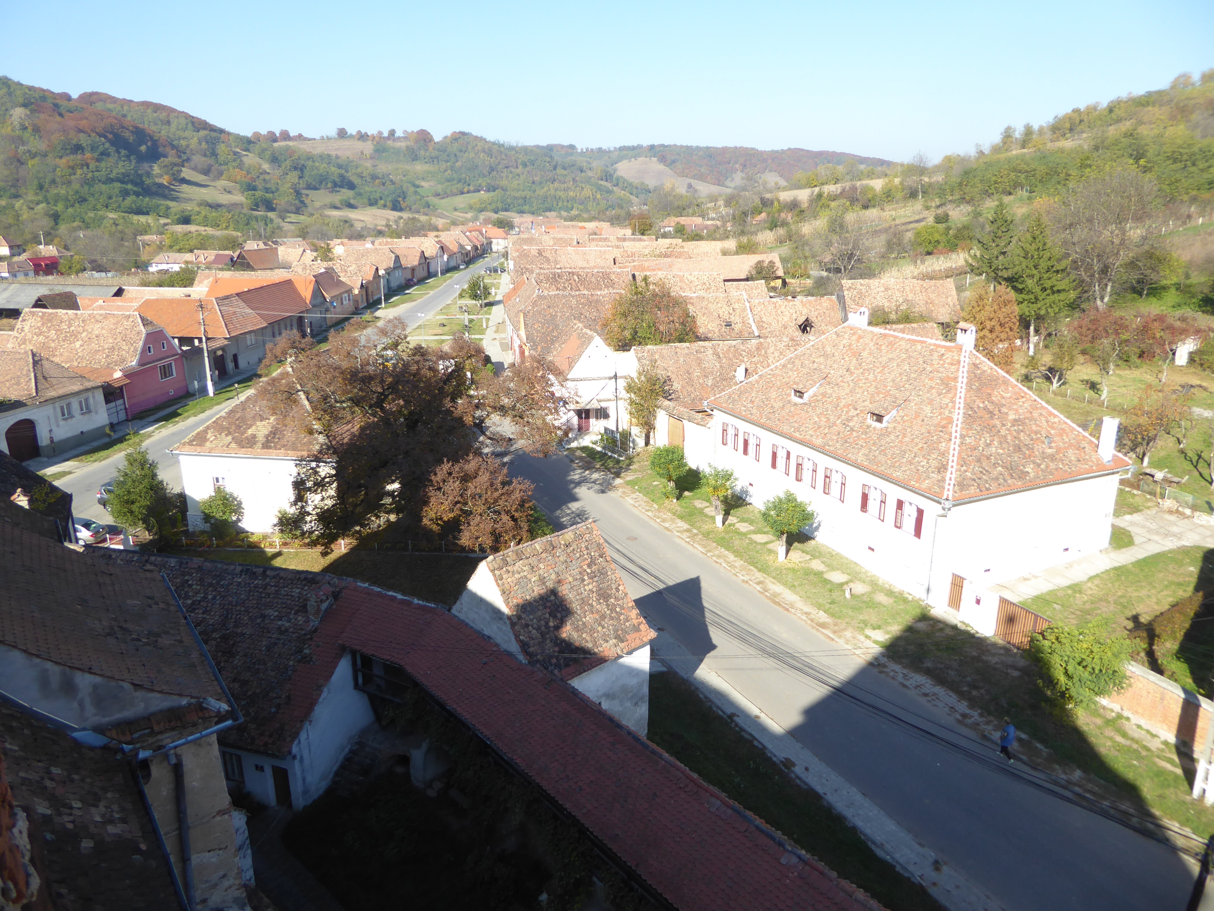 The view down the main axis of the valley.