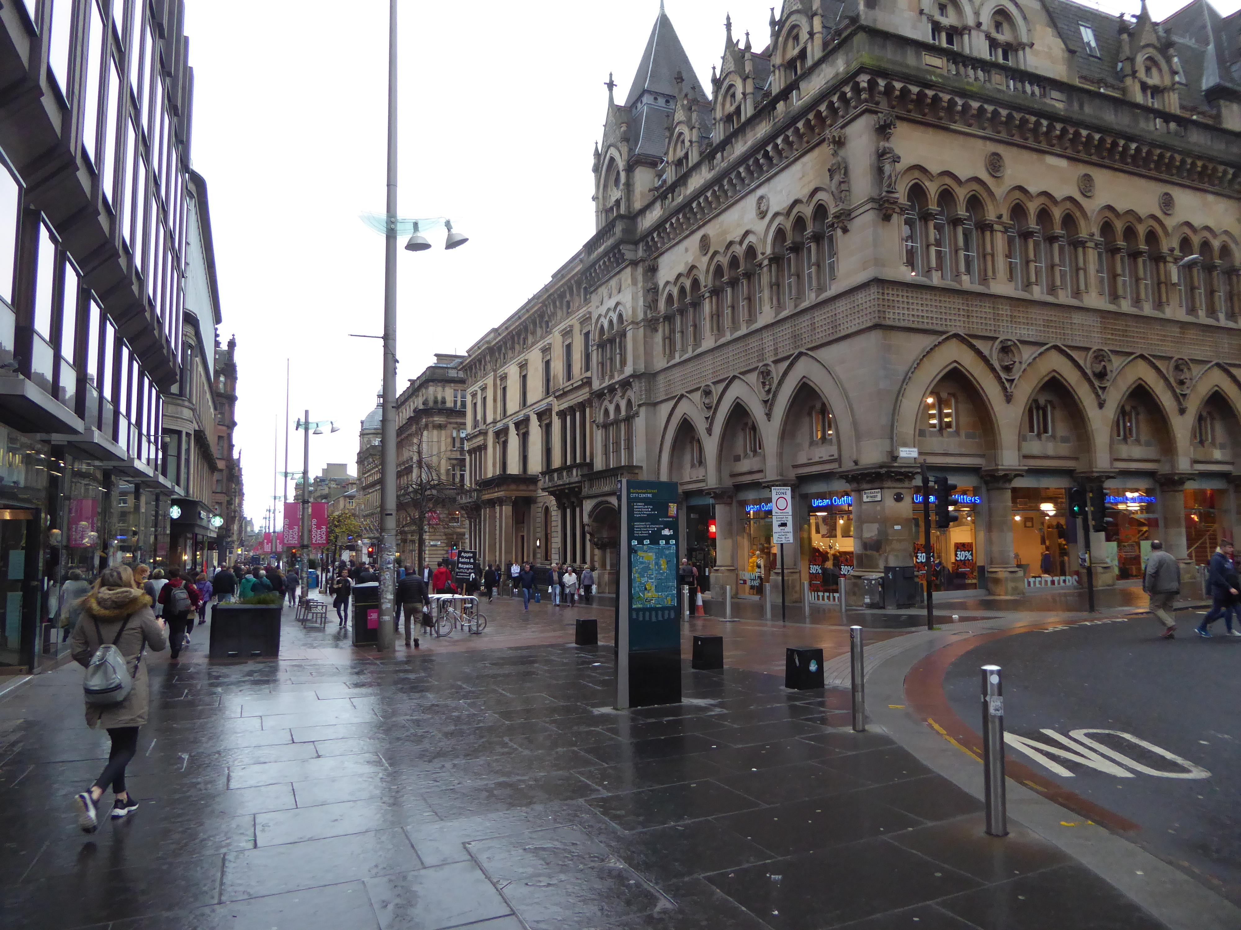 Here's the building that housed the uncomfortable South African diplomats. It was originally the Glasgow Stock Exchange, but the exchange wa