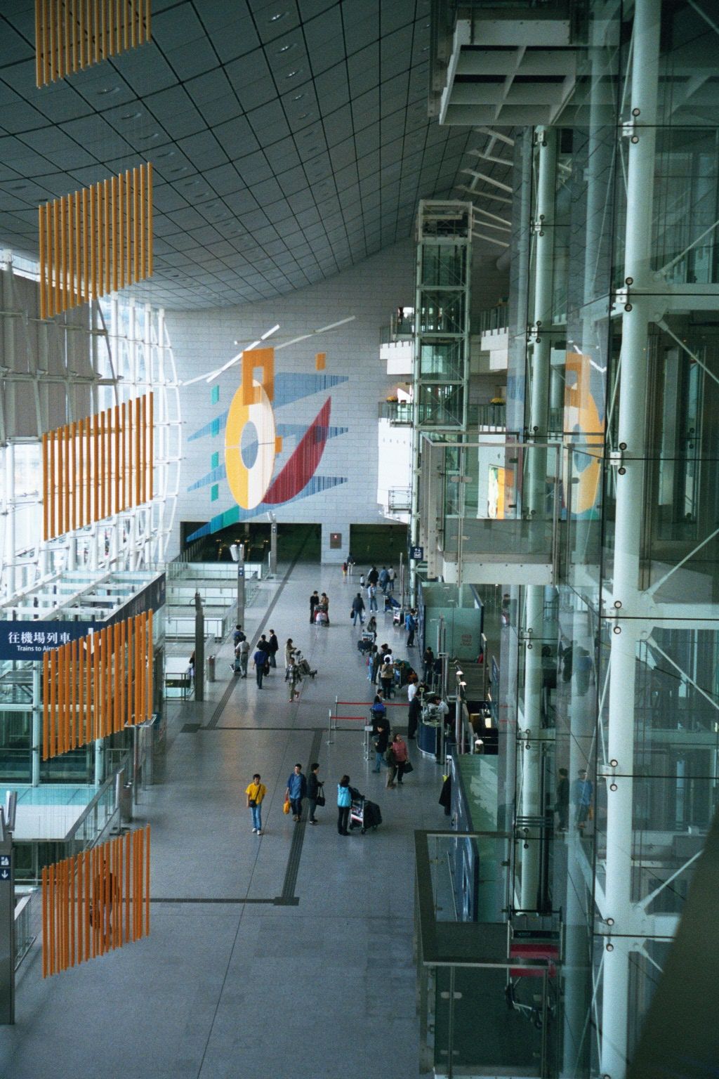 Very close by is the terminal for the airport express, with trains to the new airport at Chek Lap Kok.