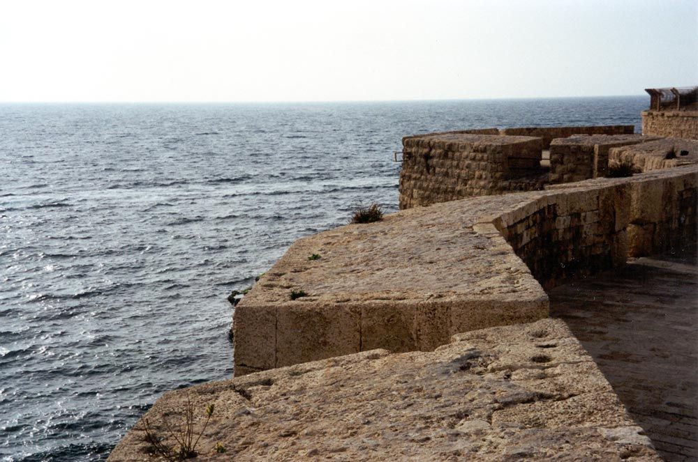 The sea wall, re-faced by el-Jazzar after the Napoleon's unsuccessful siege of 1799.