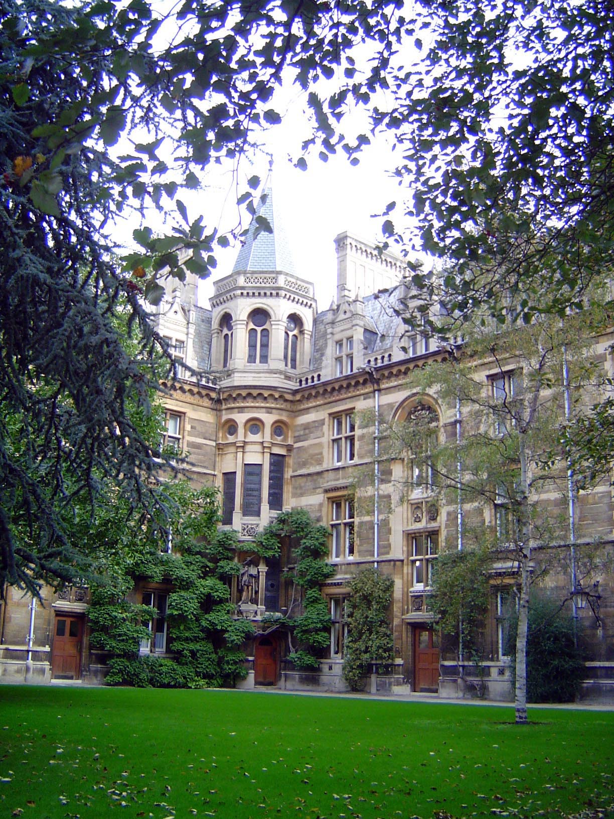 The Tree Court of Gonville and Caius, built in the 1860s to a design by Alfred Waterhouse.