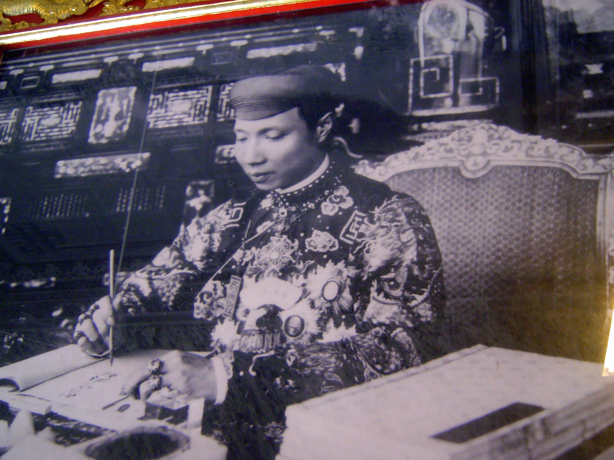 Khai Dinh as scholar.