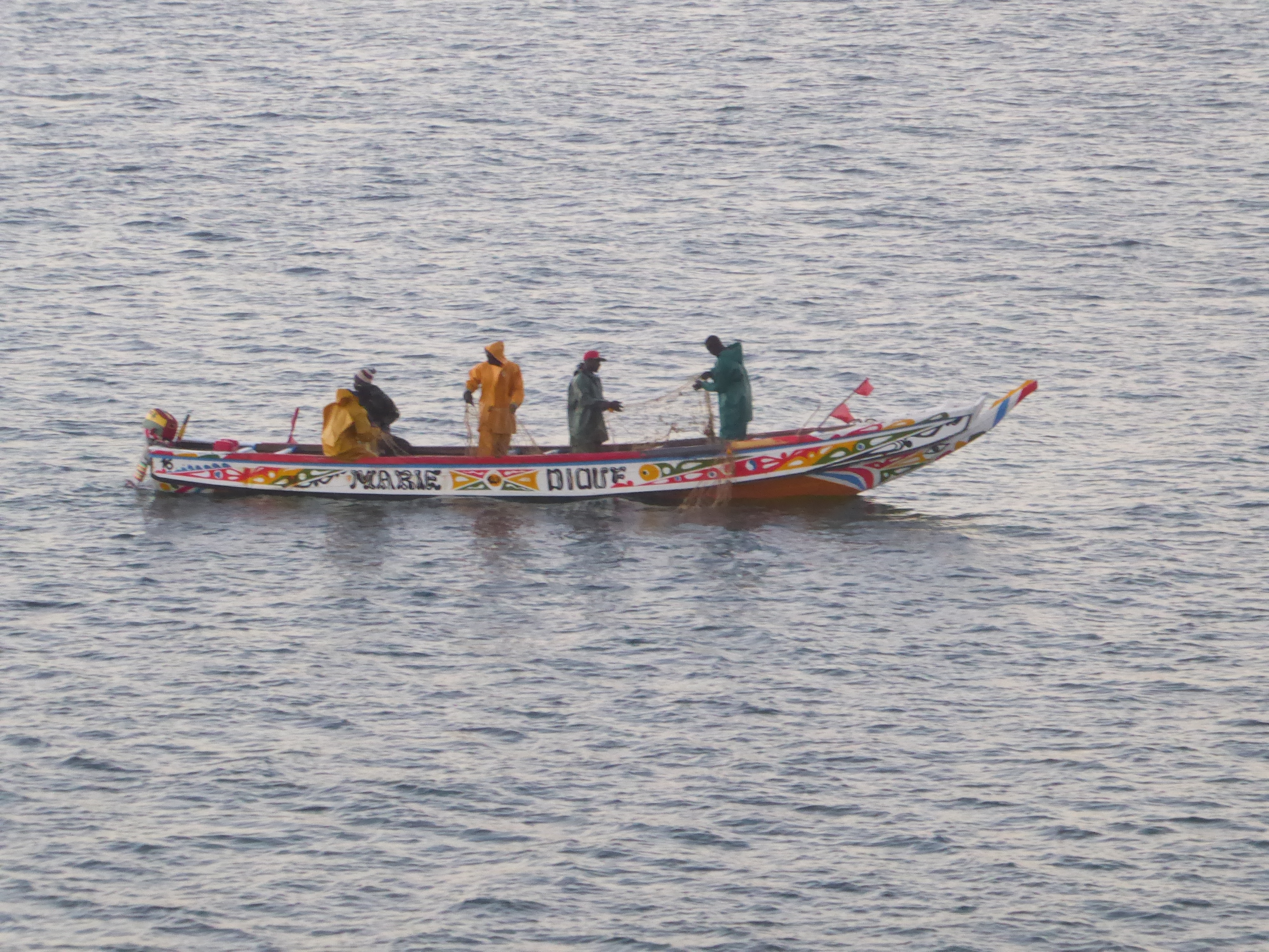 If the traffic drives us nuts, we can watch the fishermen.