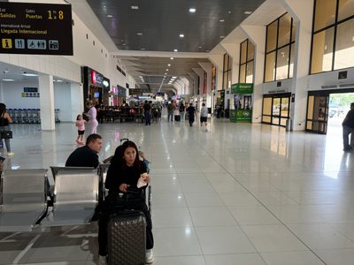 Long haul from Dallas to Bolivia's Santa Cruz de la Sierra, via Sao Paulo.  The alternative is to arrive at La Paz, but that means arriving