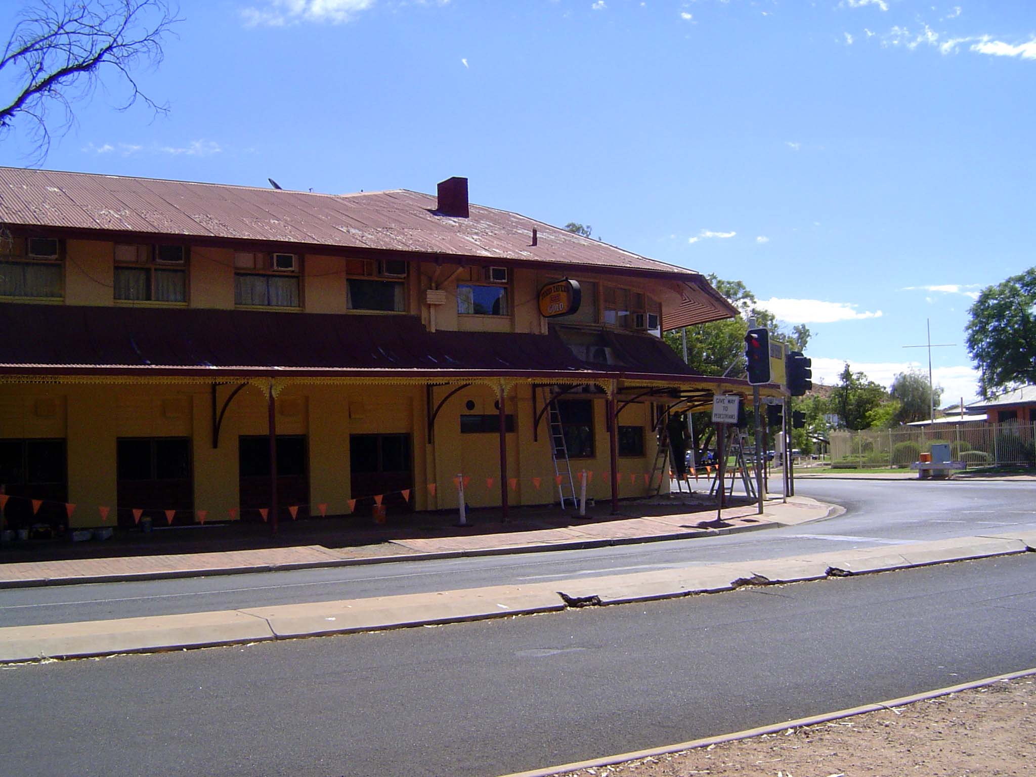 The most character yet: Todd's Tavern, named for the Charles Todd of the overland telegraph line.