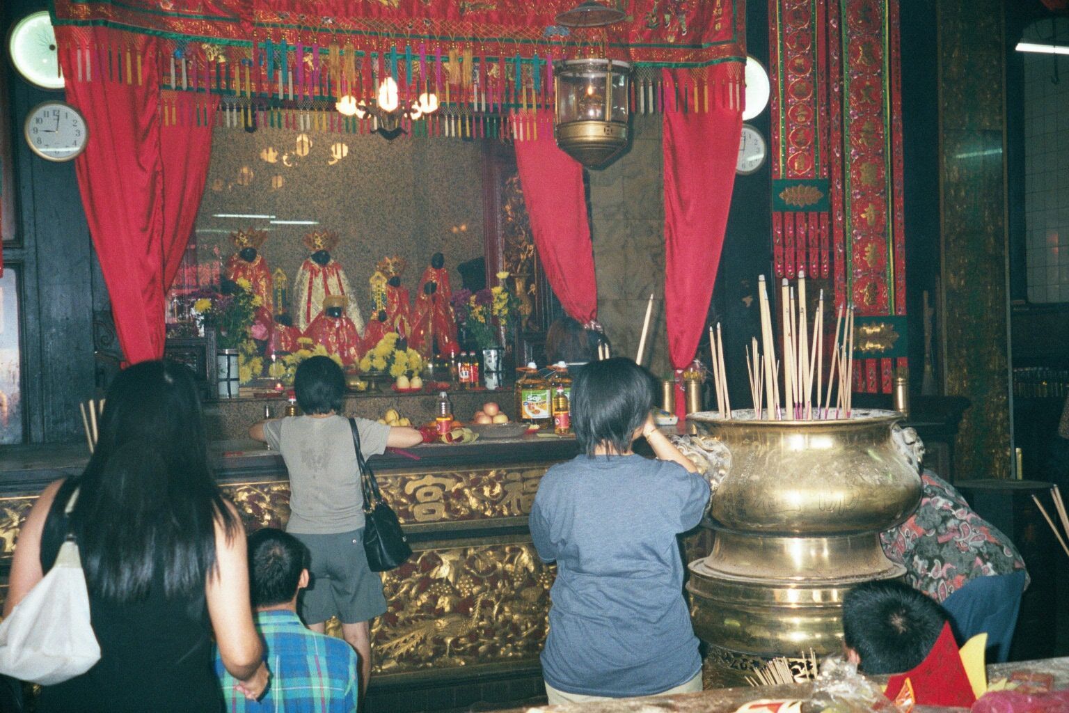 Offerings at the altar.