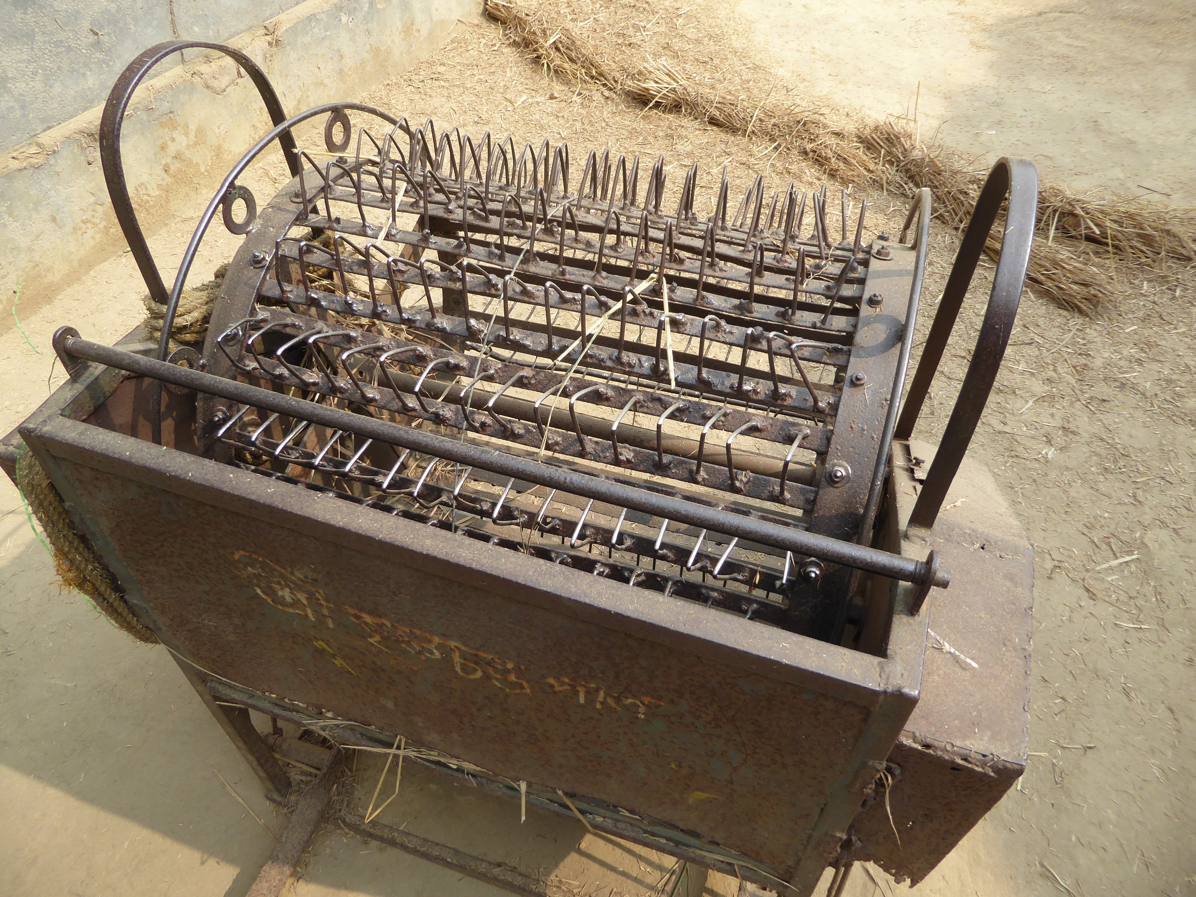 And here's the electrically driven beast that does the job by spinning at a blurring speed.
