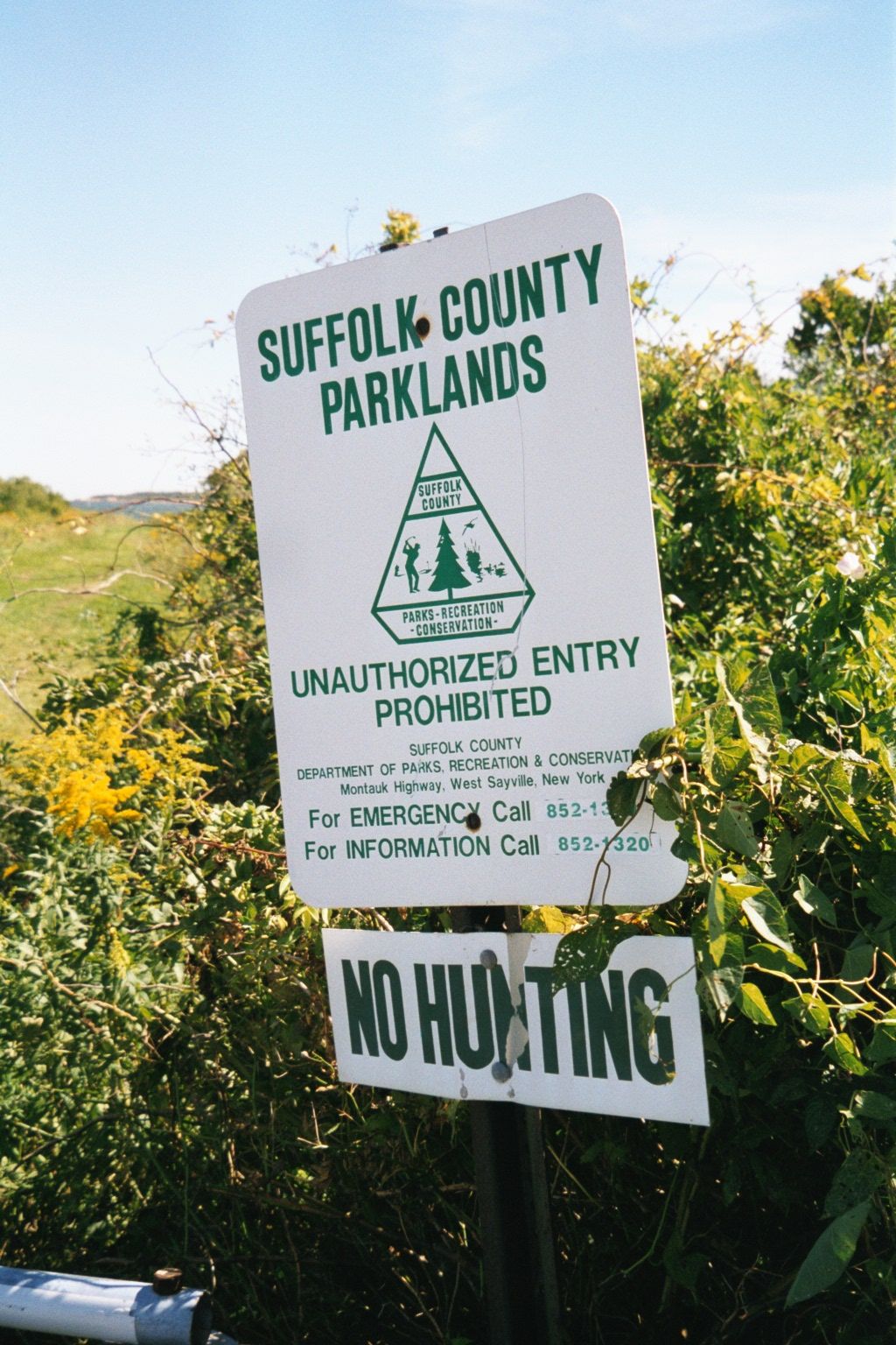 Orient Point is a county park, but none too welcoming.