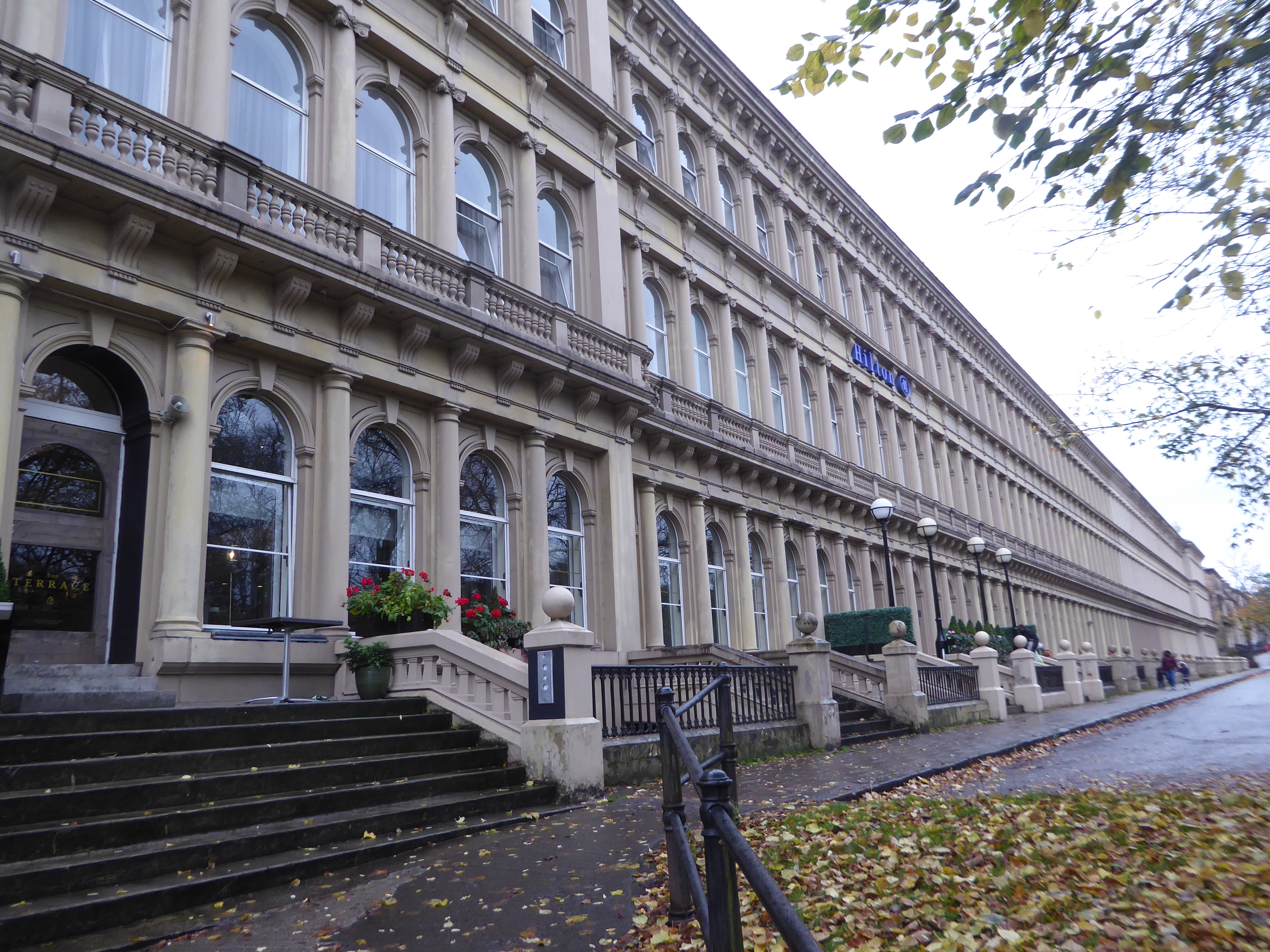 The Grosvenor Terrace was built in 1858. Parts became a hotel in 1928. The whole place burned down in 1978 but was rebuilt, in its entirety
