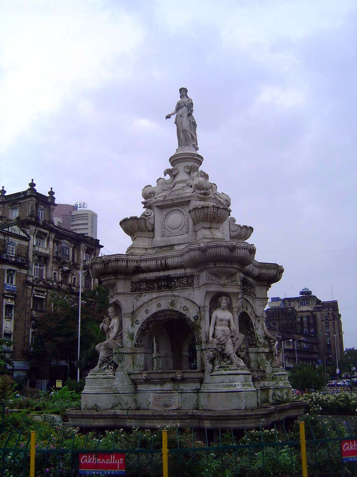 Another touch of classicism, the city's Frere Fountain, from 1869.