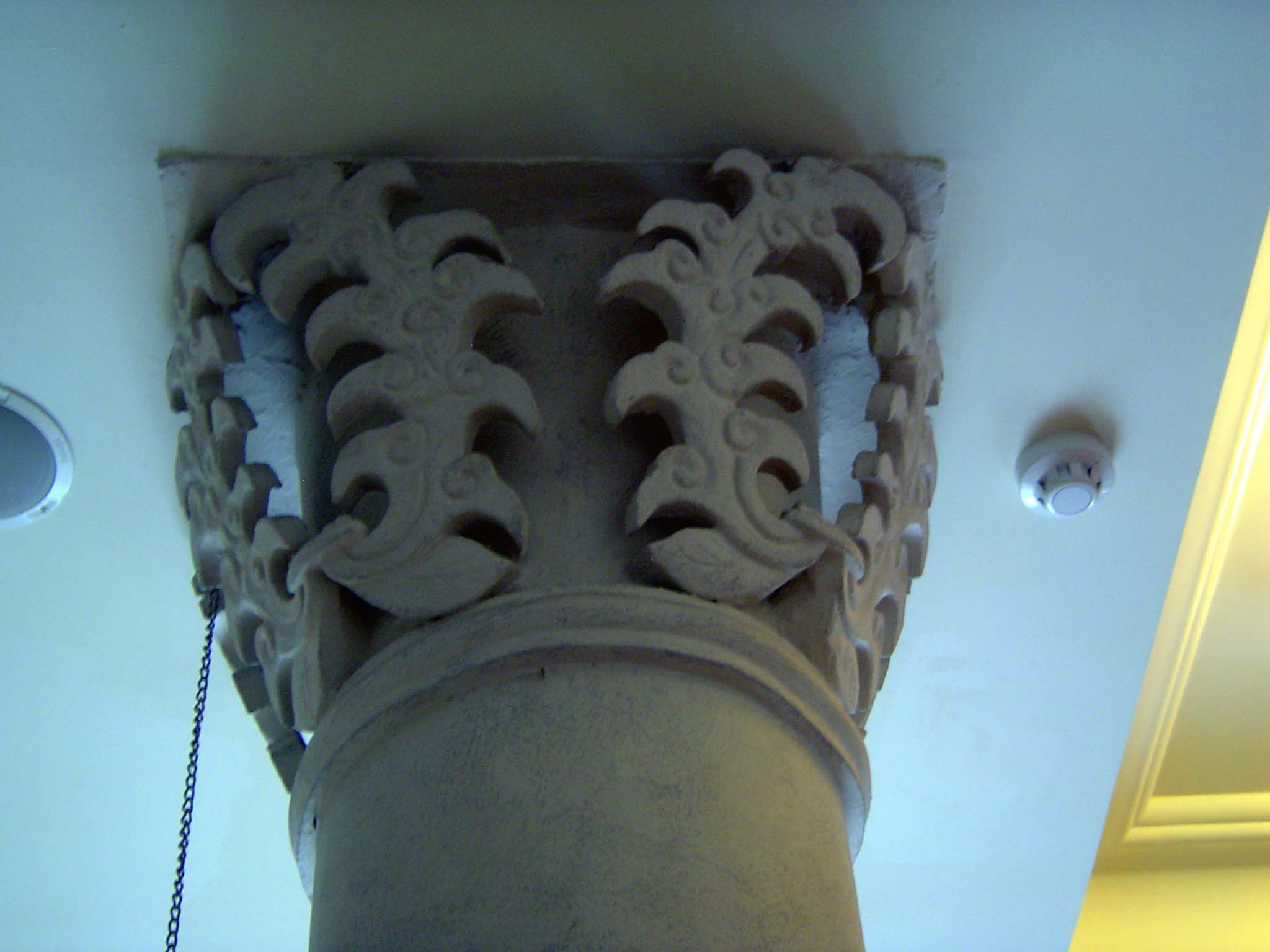 Detail of interior column.